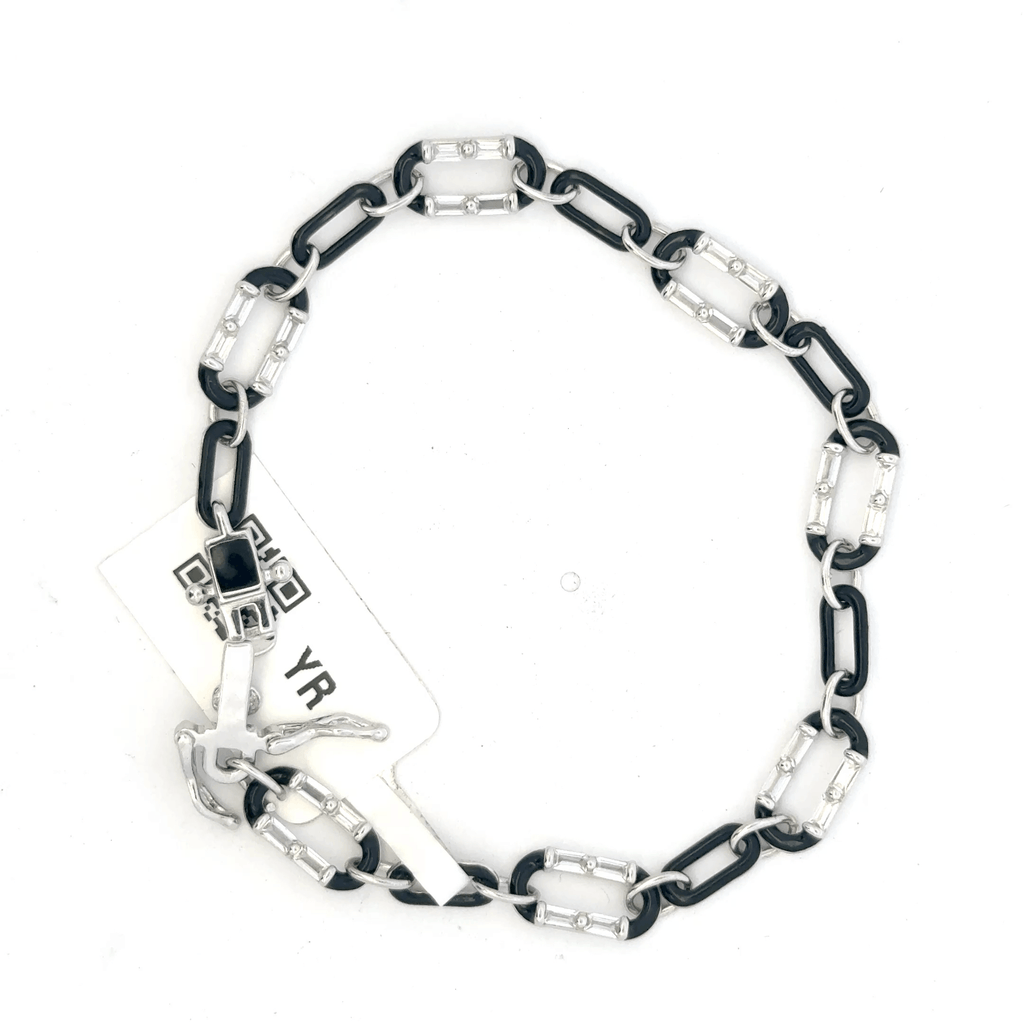 Unisex Black enamel Bracelet