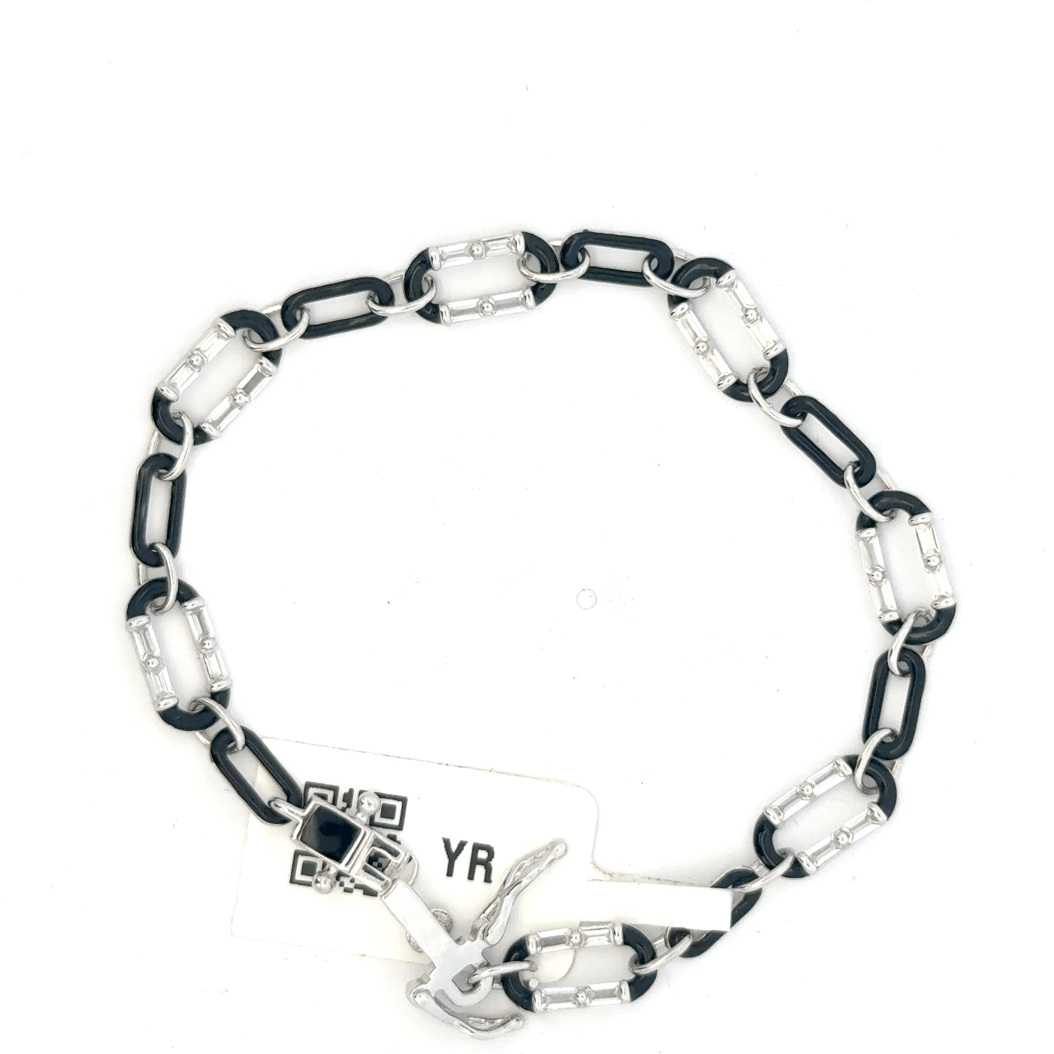 Unisex Black enamel Bracelet