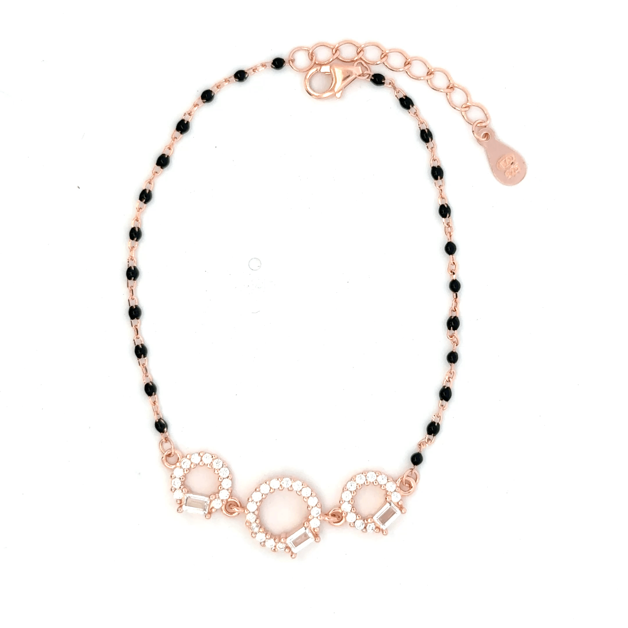 Circle Black Beeds Ladies Bracelet