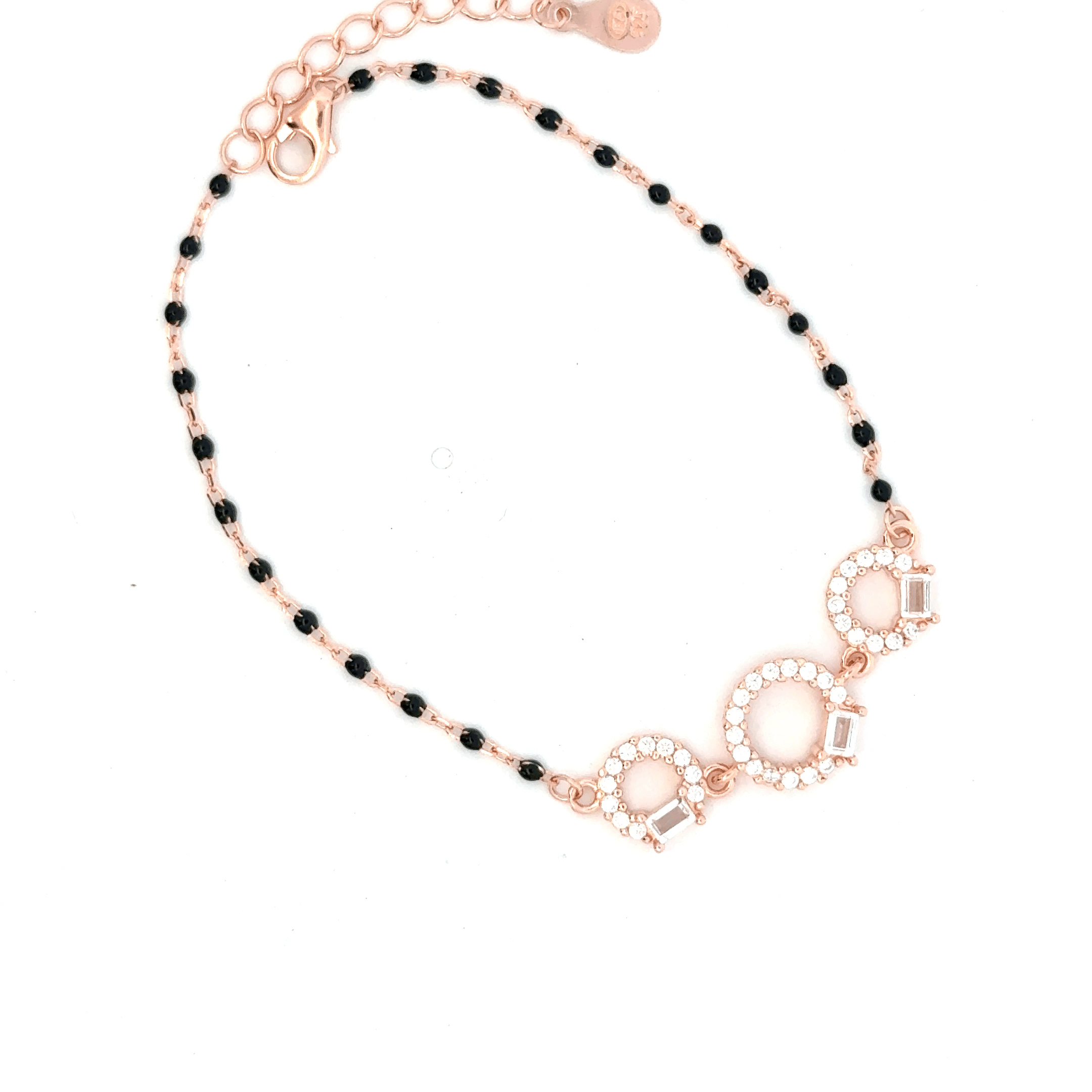 Circle Black Beeds Ladies Bracelet