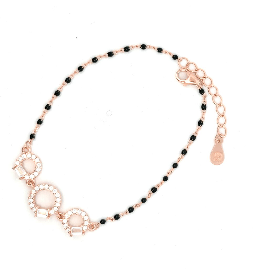 Circle Black Beeds Ladies Bracelet