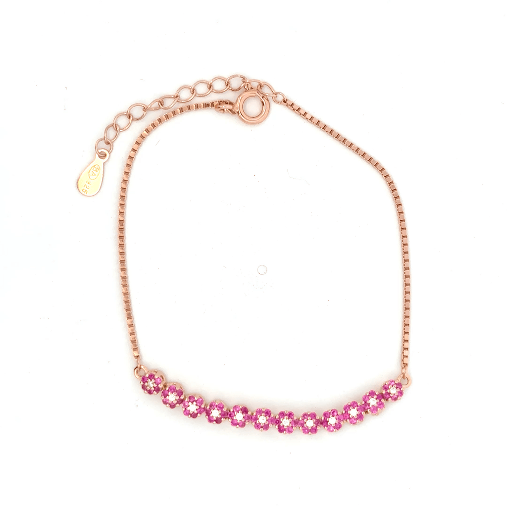 Pink Tennis Rosegold Bracelet