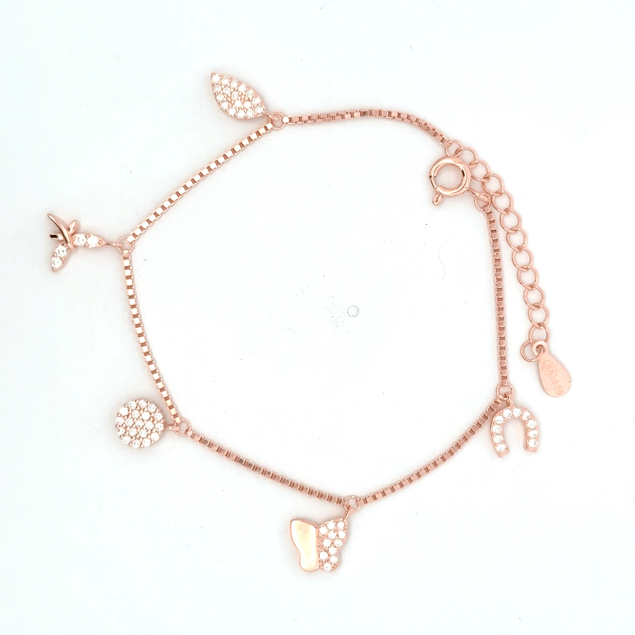Charms Rosegold Bracelet