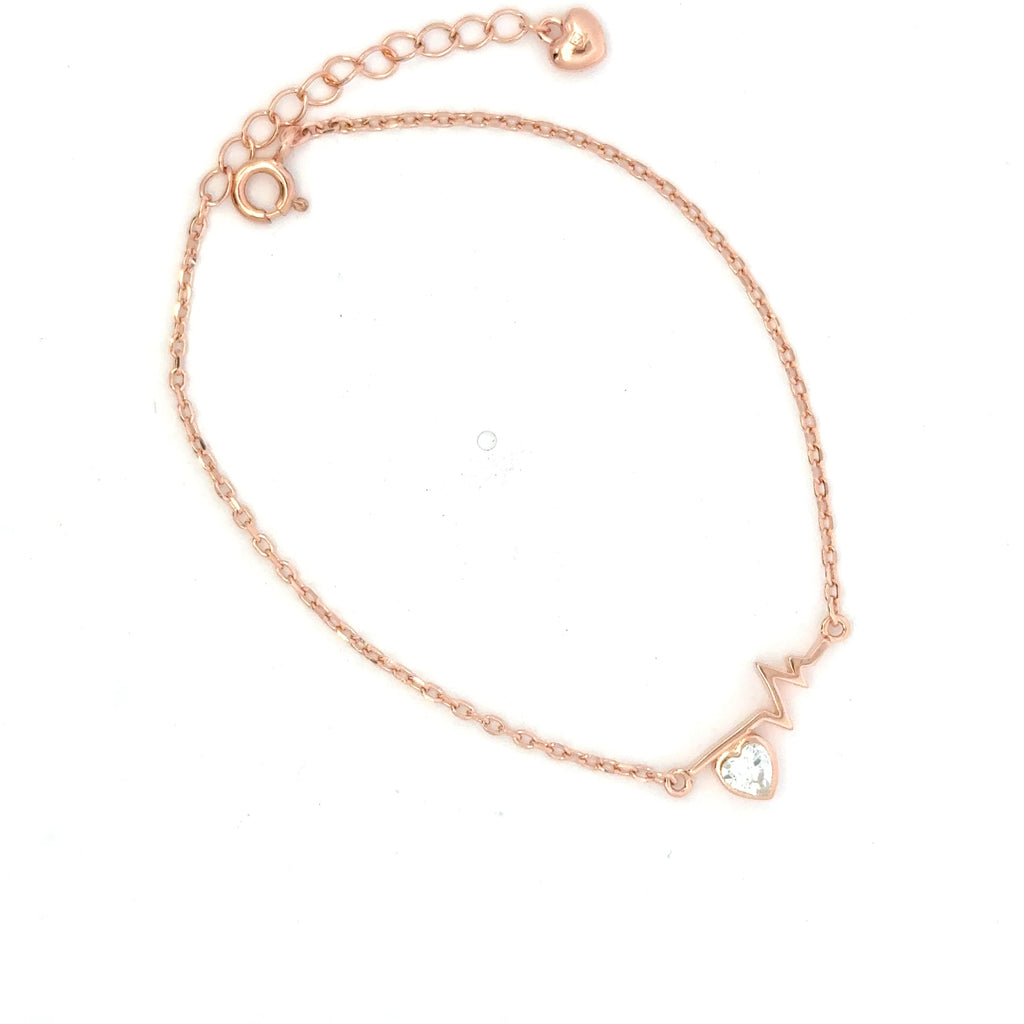Heartbeat Rosegold Bracelet
