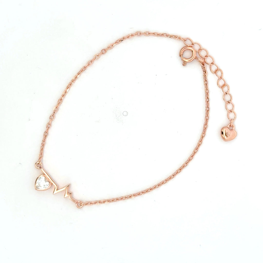 Heartbeat Rosegold Bracelet