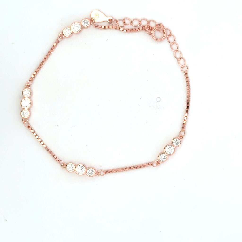 Multi Circle Single Stone Bracelet