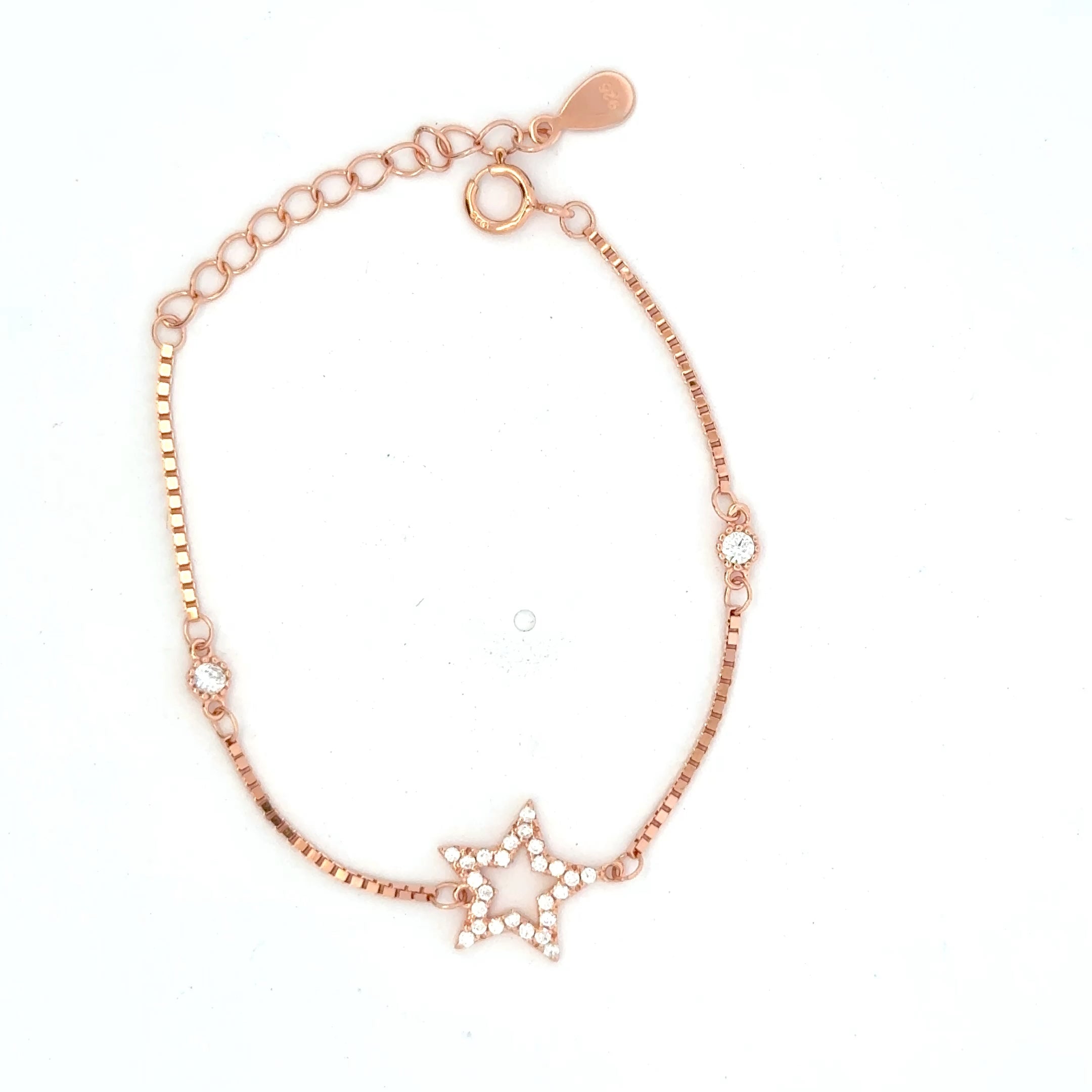 Star CZ Rosegold Bracelet