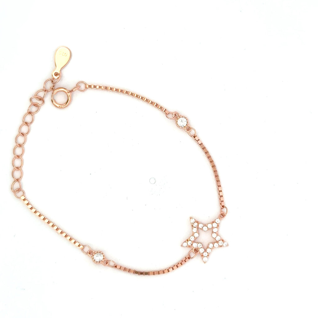 Star CZ Rosegold Bracelet