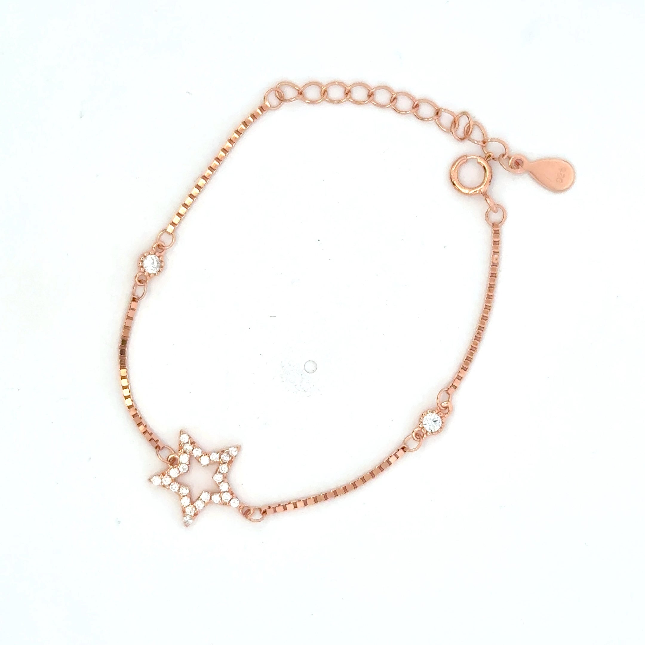 Star CZ Rosegold Bracelet