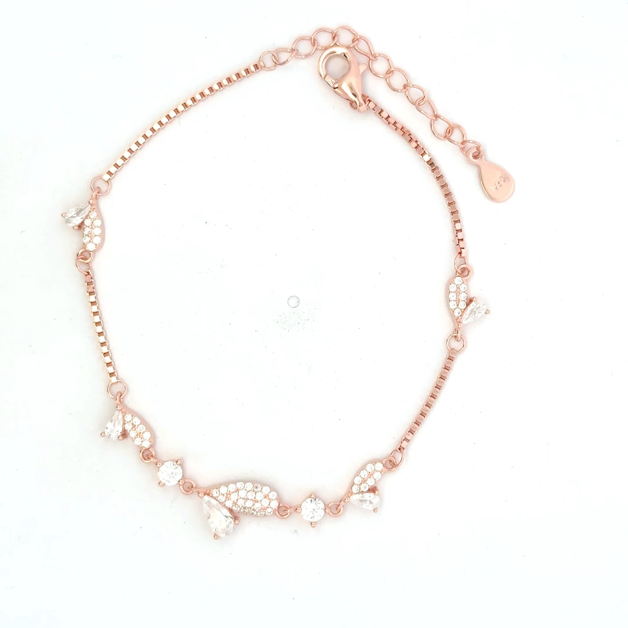 Heart Rose Rosegold Bracelet