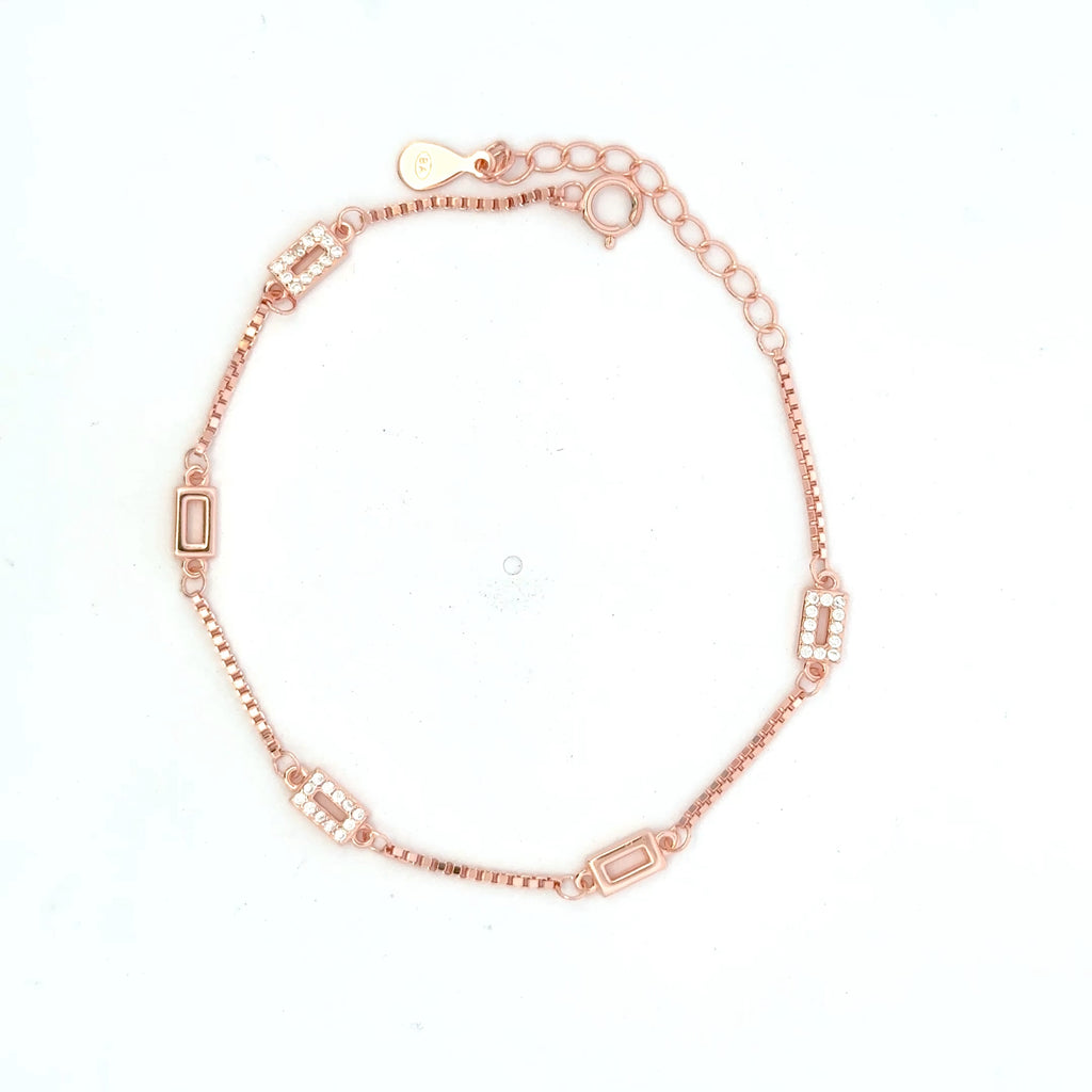 Square Micro Stone Bracelet