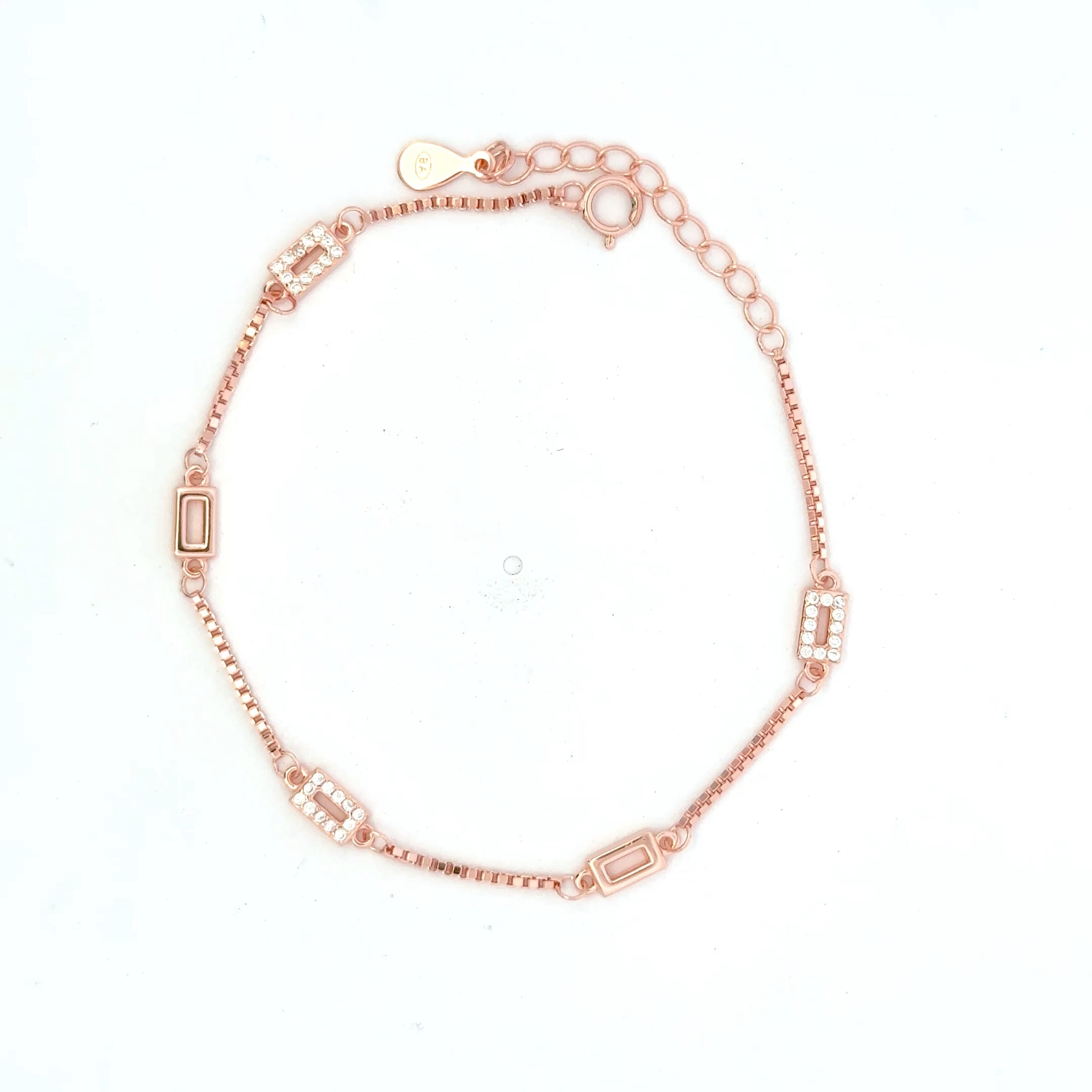 Square Micro Stone Bracelet