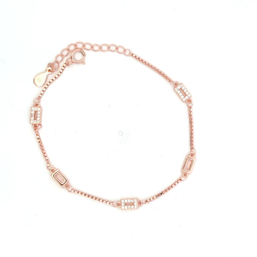 Square Micro Stone Bracelet