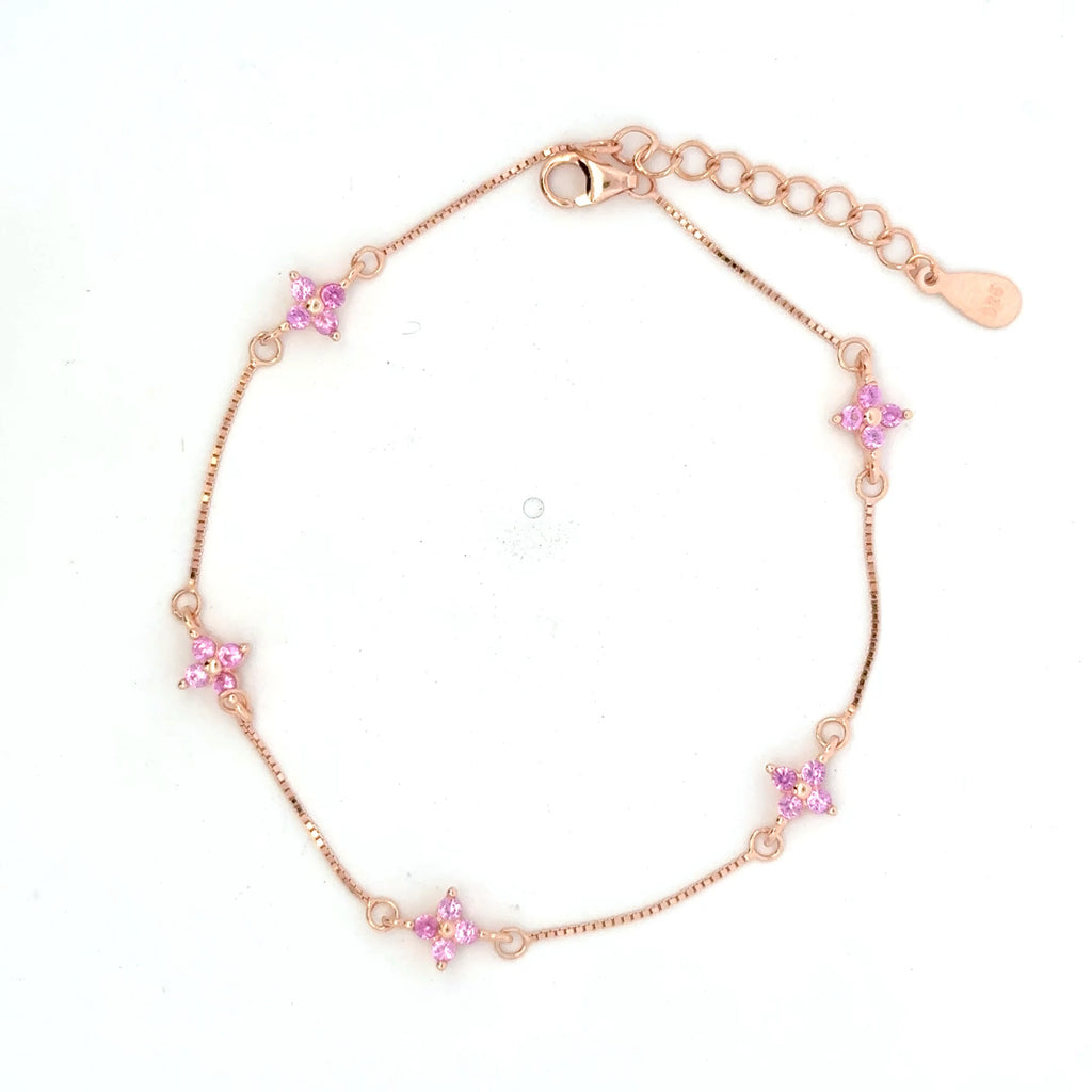 Pink Stone Rosegold Bracelet