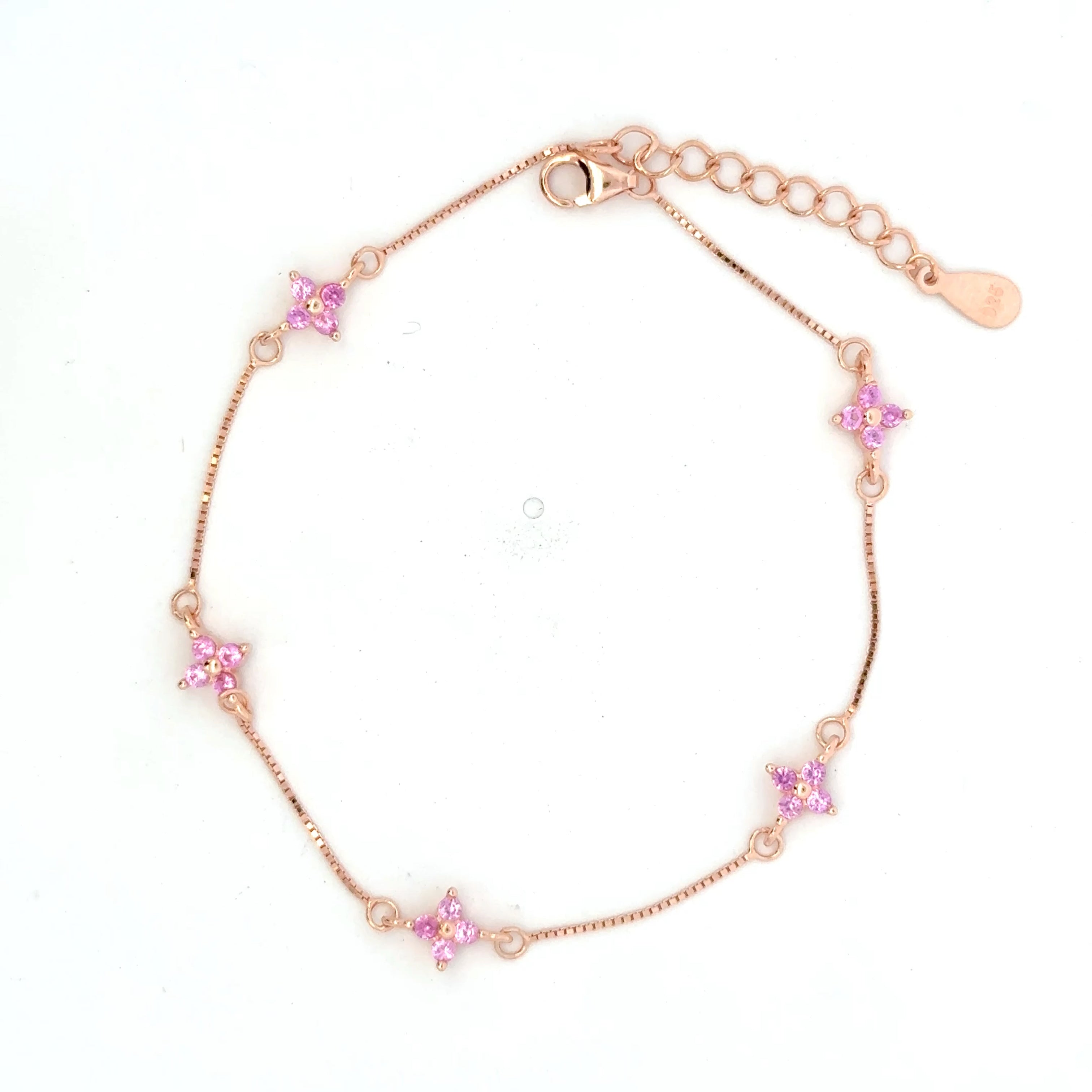 Pink Stone Rosegold Bracelet