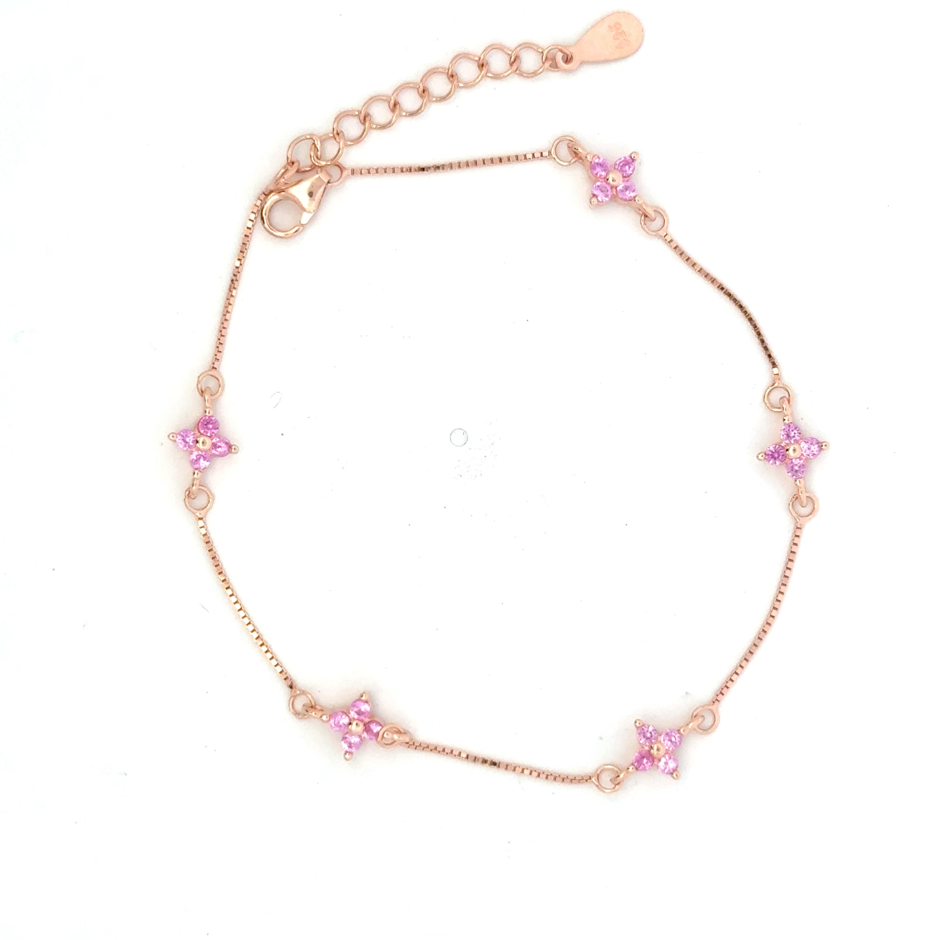 Pink Stone Rosegold Bracelet