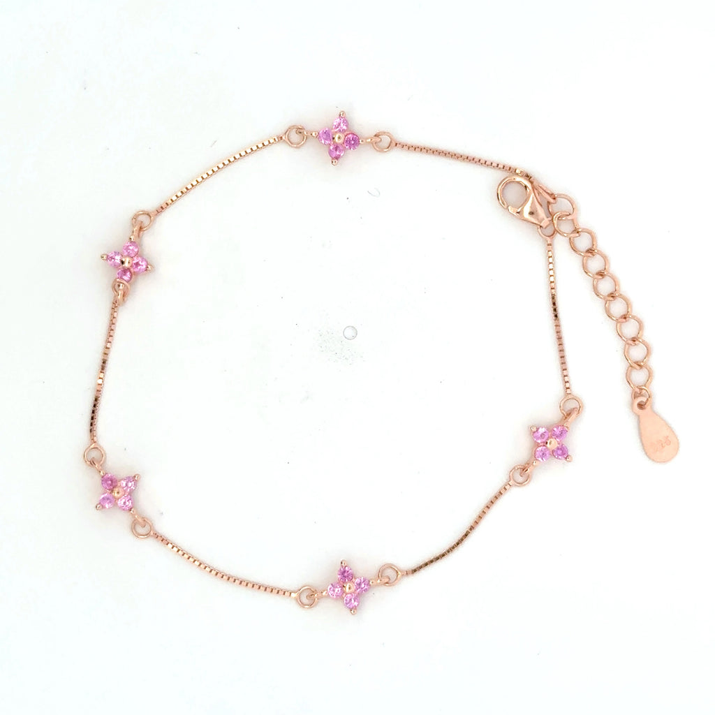 Pink Stone Rosegold Bracelet