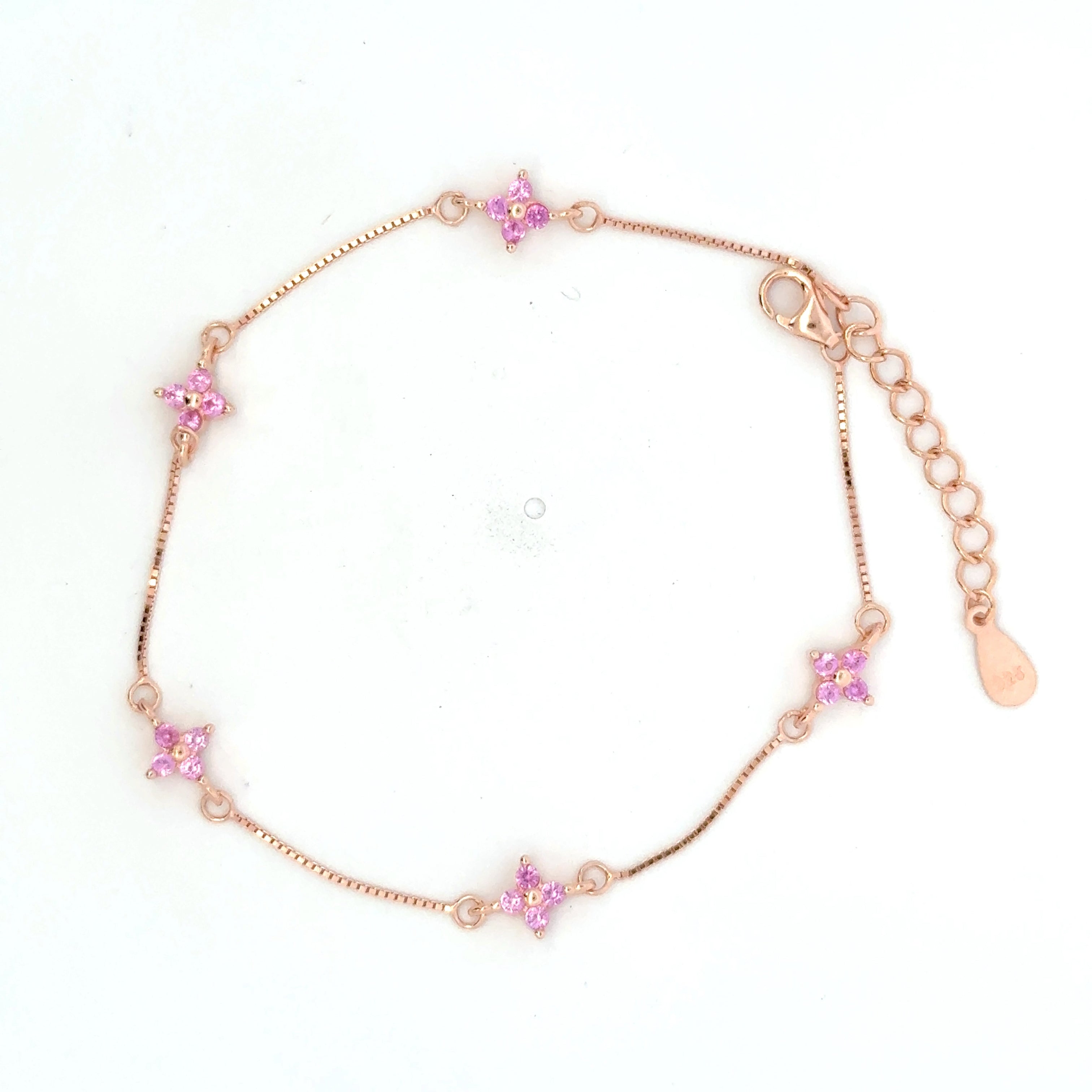 Pink Stone Rosegold Bracelet