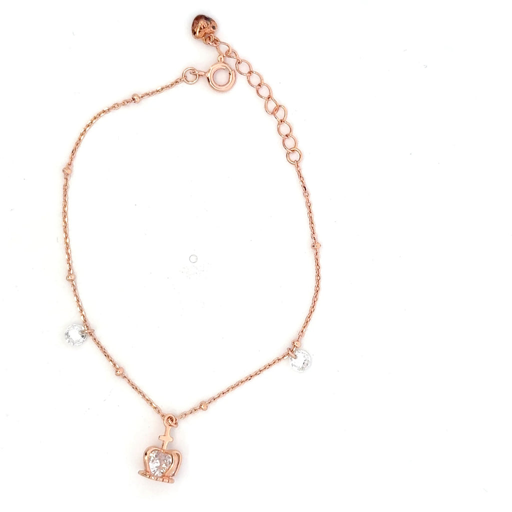 Hanging Crown Charms Bracelet