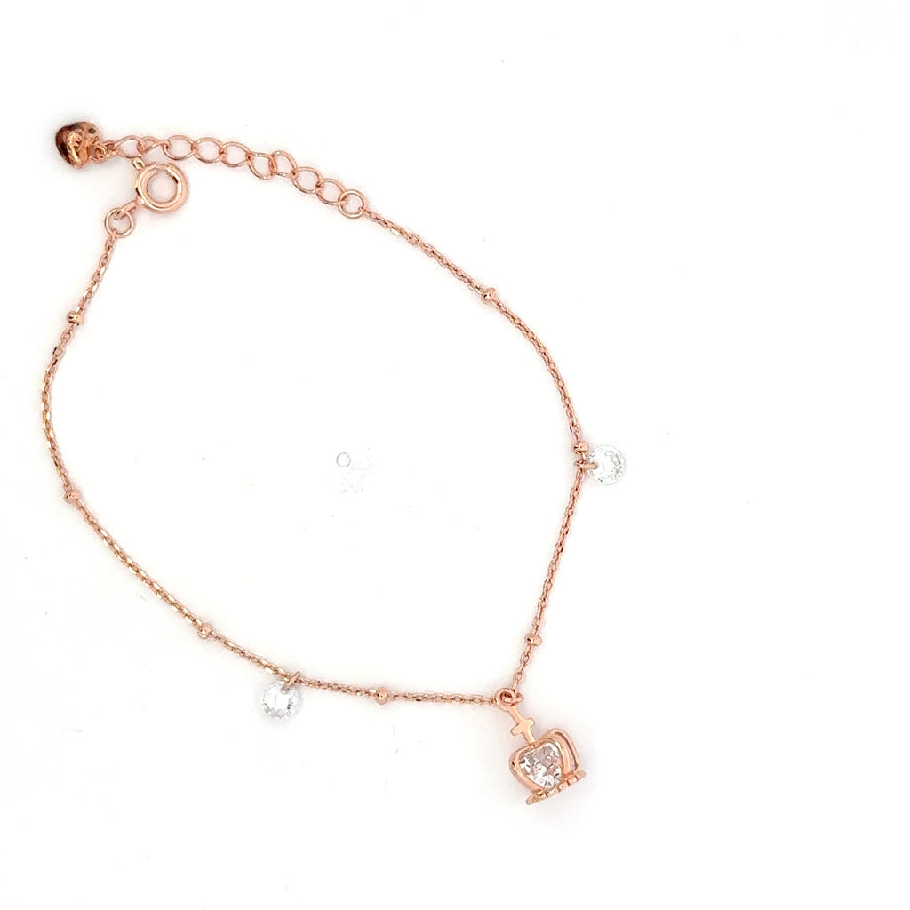 Hanging Crown Charms Bracelet