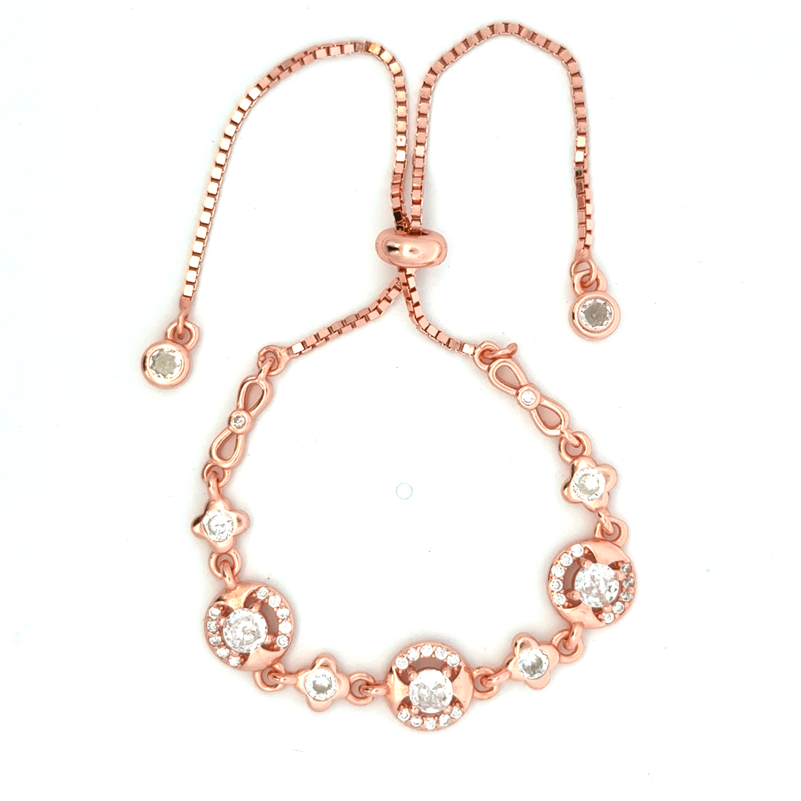 Circle CZ Rosegold Bracelet