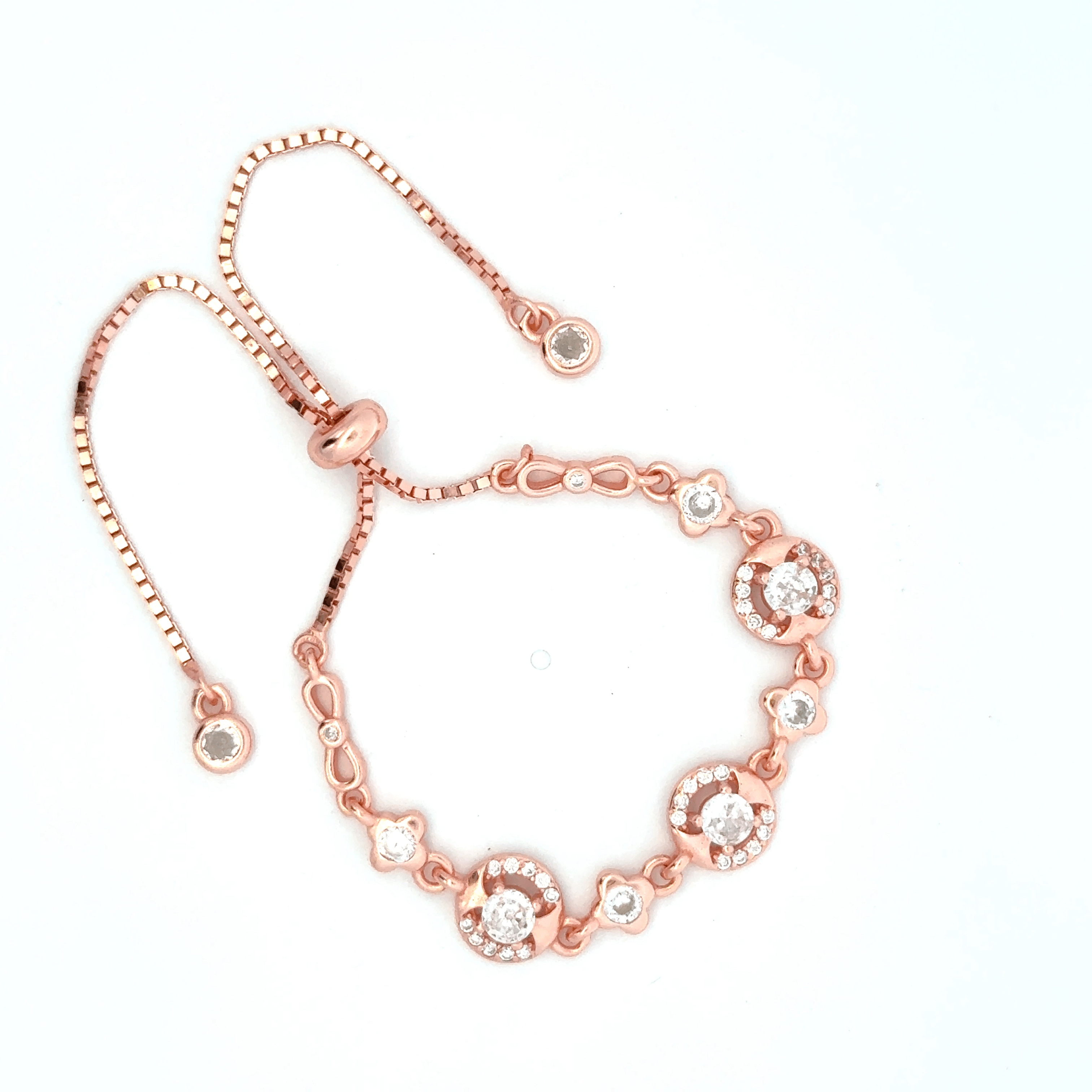 Circle CZ Rosegold Bracelet