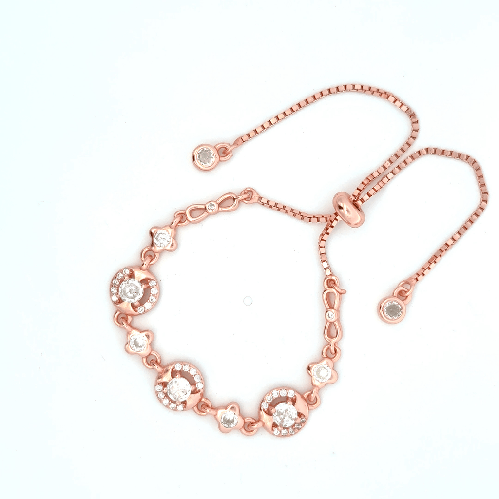 Circle CZ Rosegold Bracelet