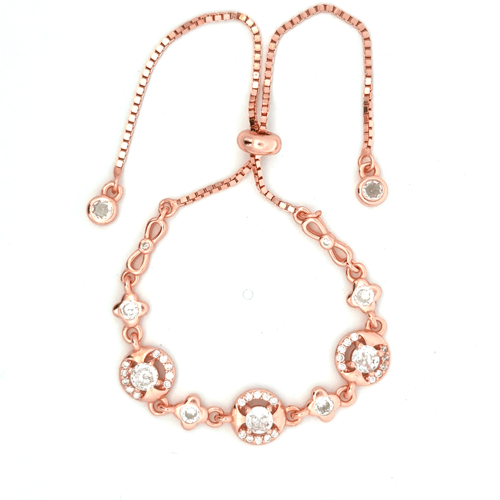 Circle CZ Rosegold Bracelet