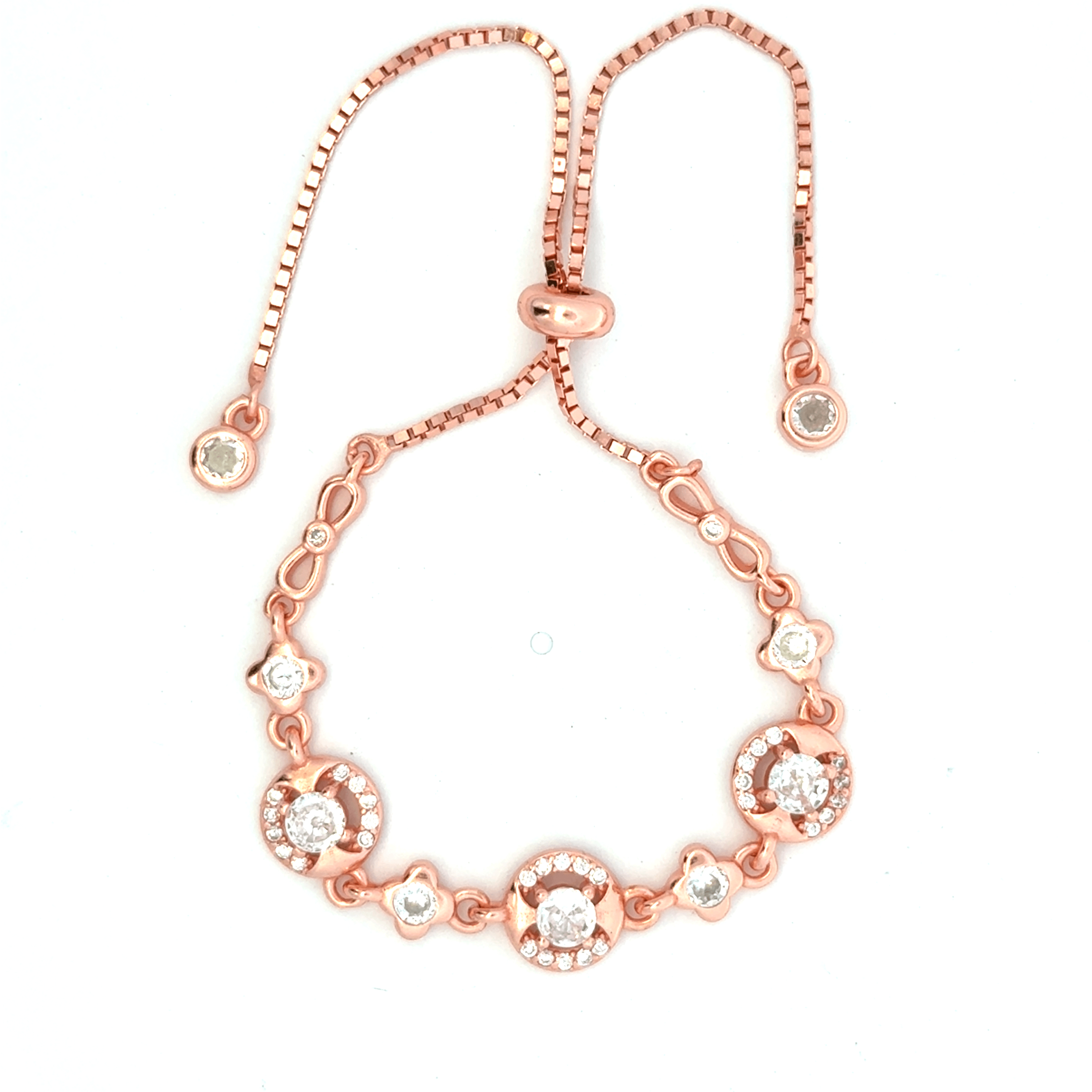Circle CZ Rosegold Bracelet