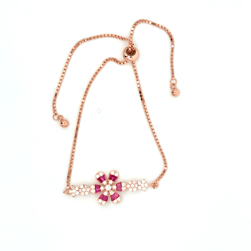 Rose gold Floral bracelet