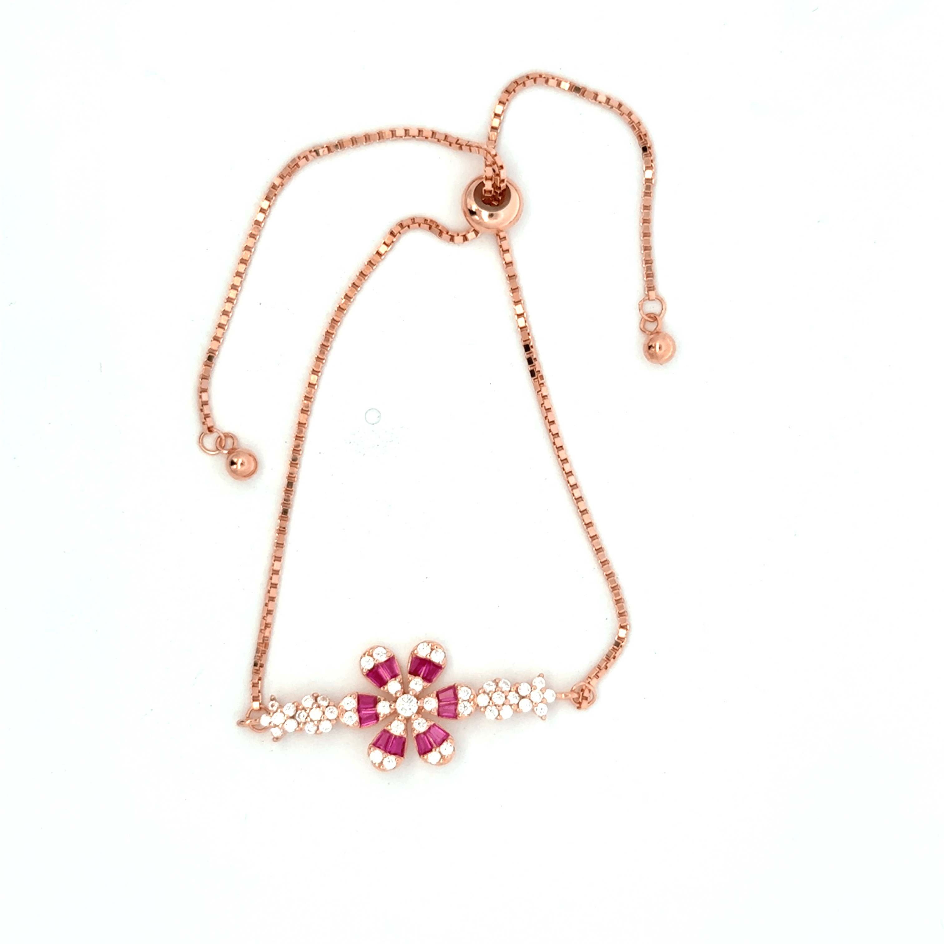 Rose gold Floral bracelet