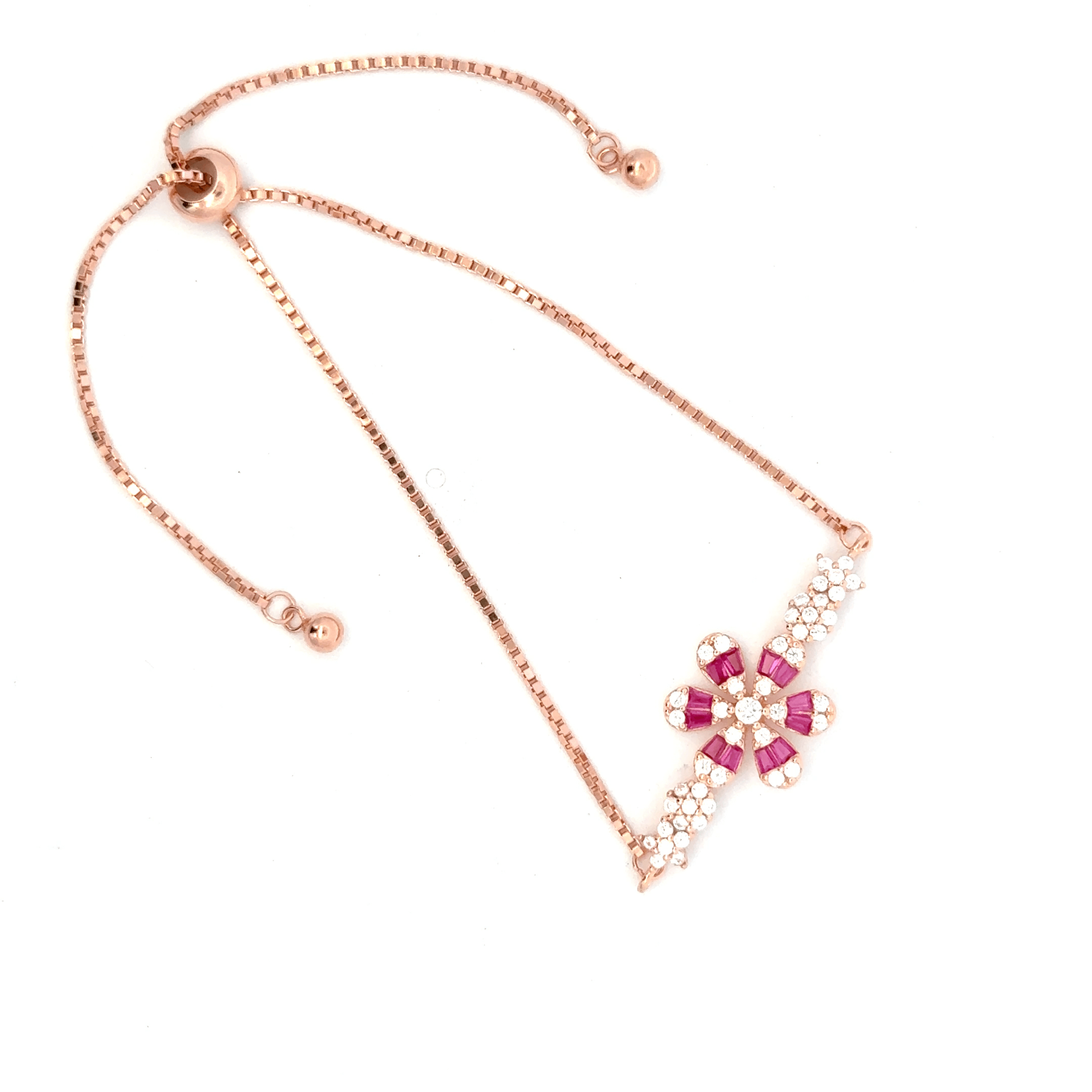 Rose gold Floral bracelet