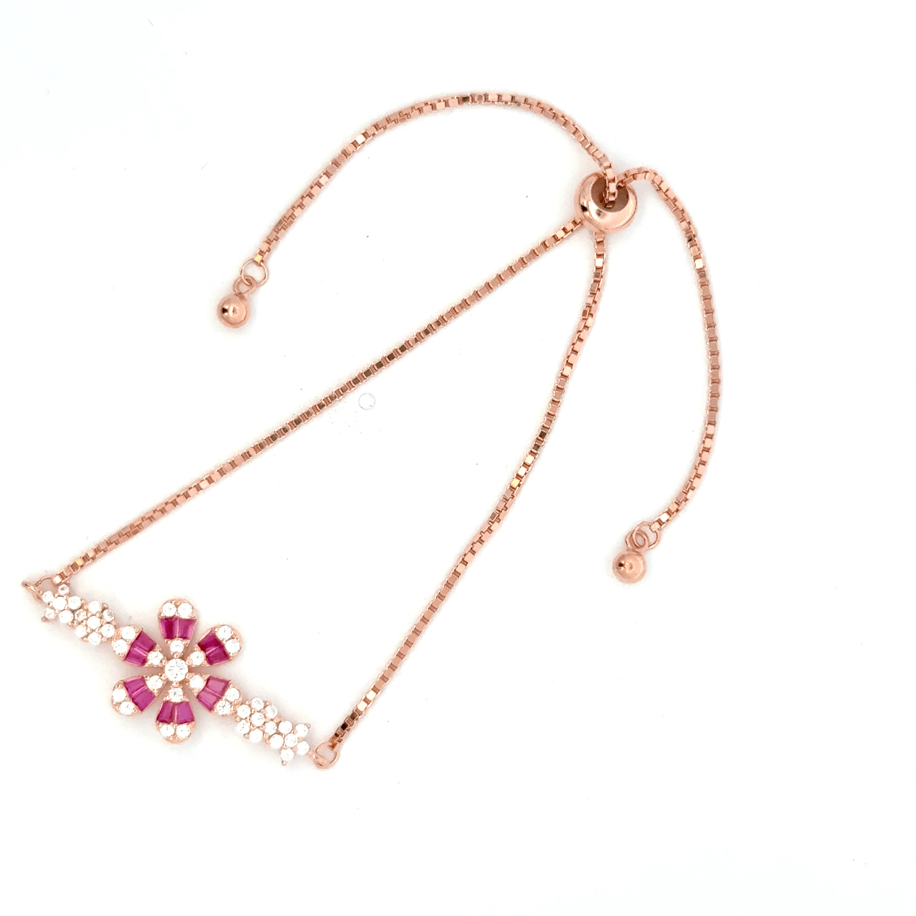 Rose gold Floral bracelet