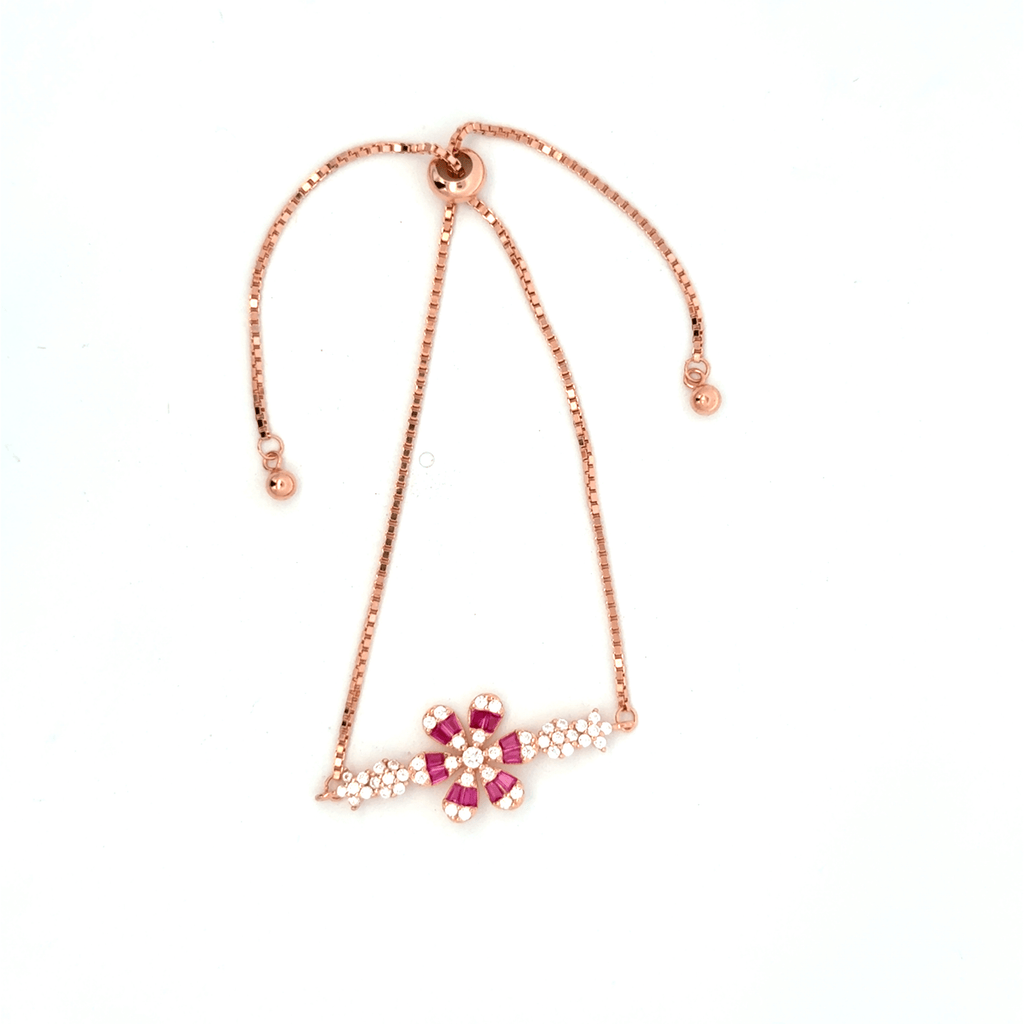 Rose gold Floral bracelet