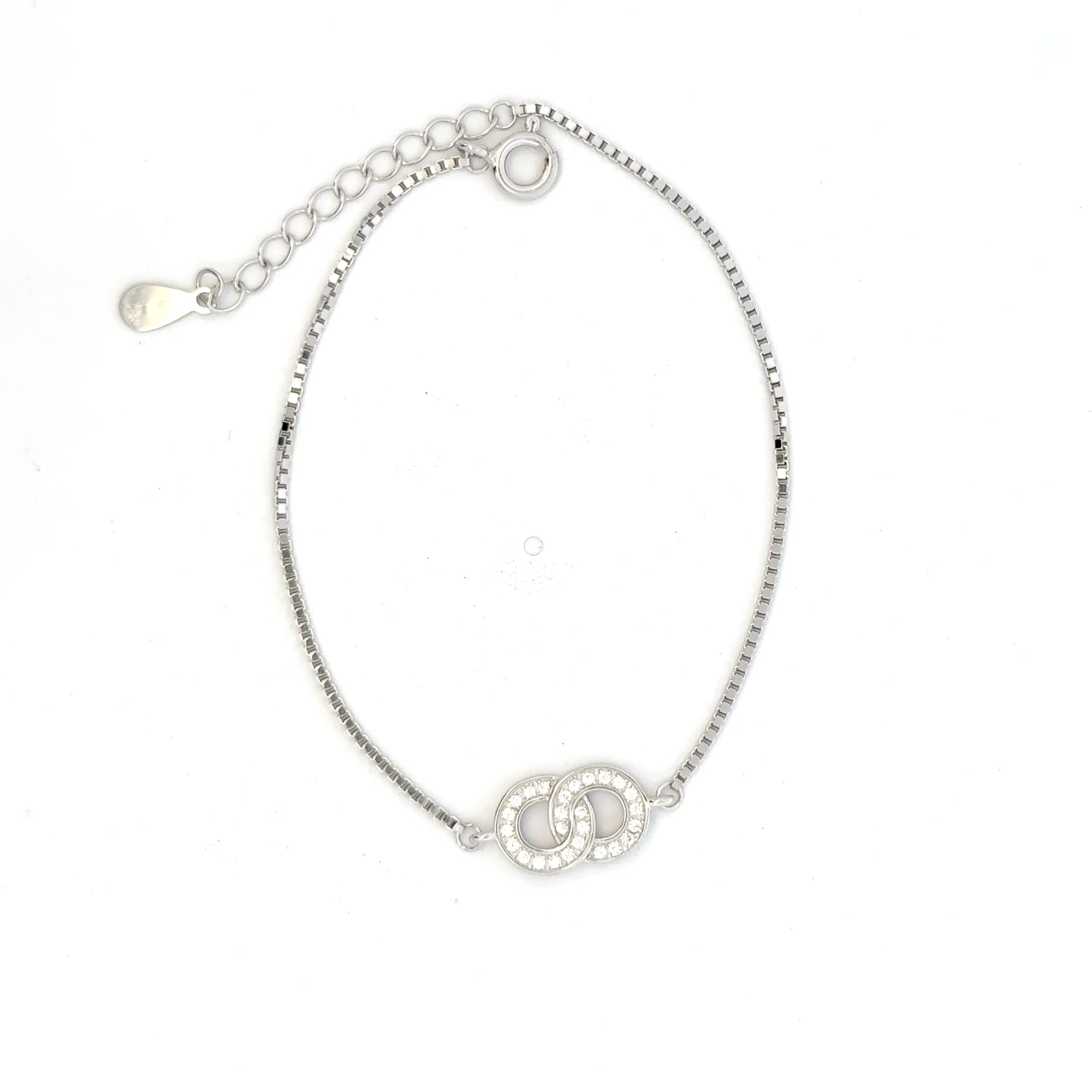 Double Circle CZ Bracelet