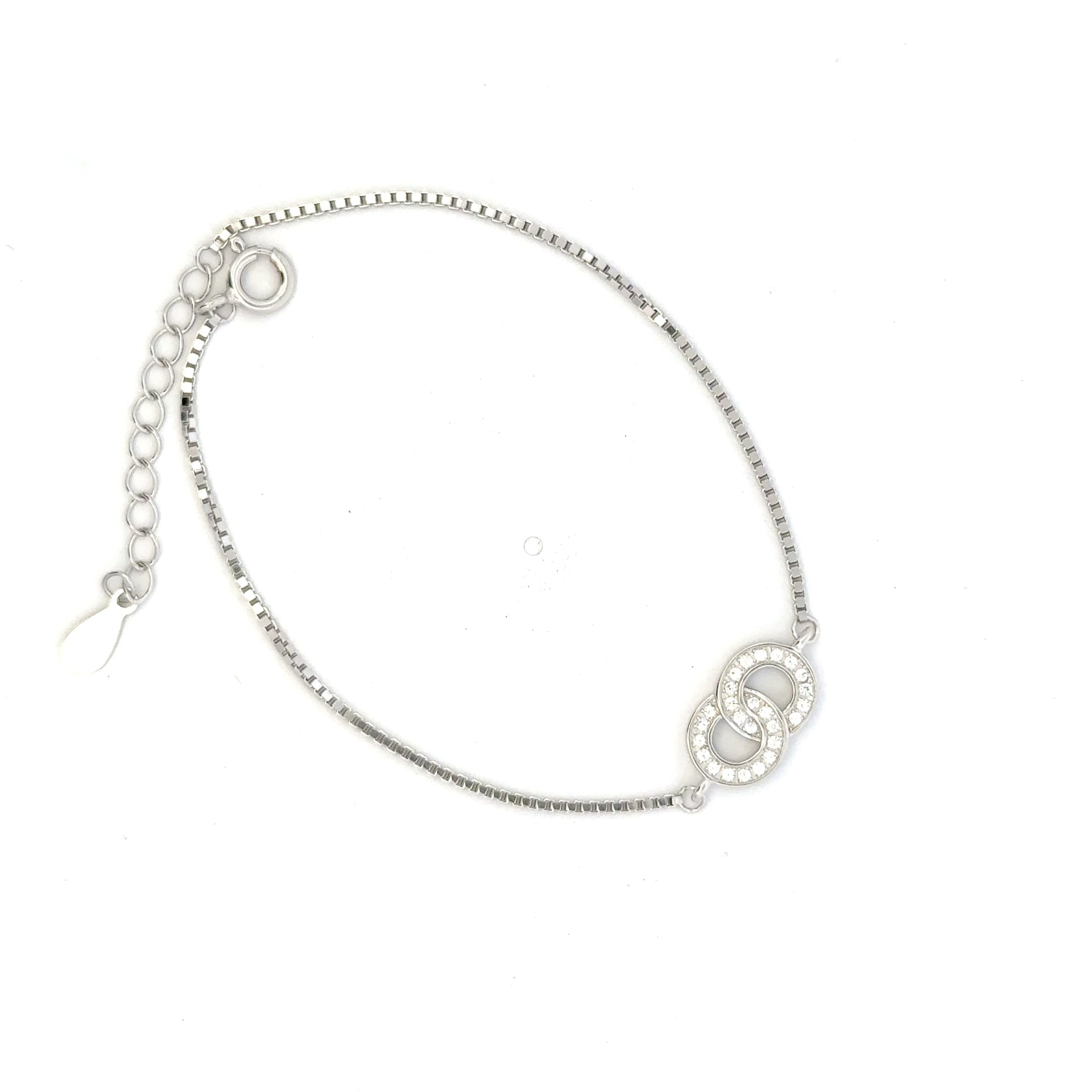 Double Circle CZ Bracelet