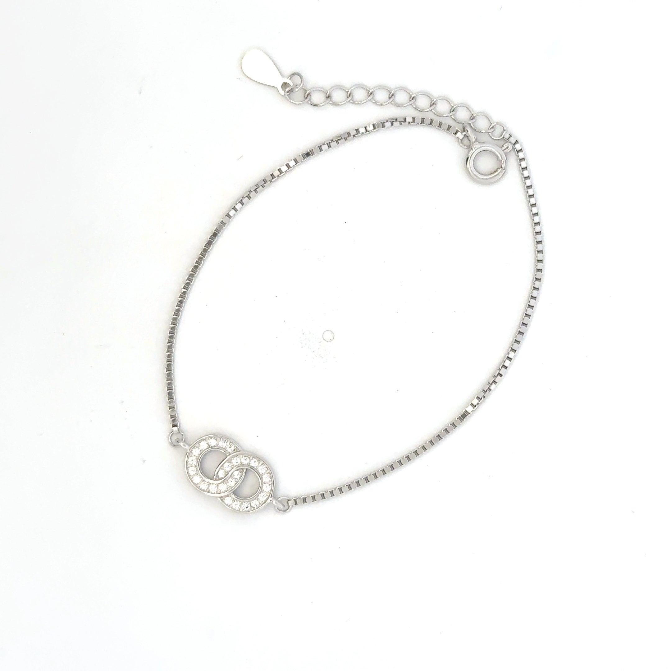 Double Circle CZ Bracelet