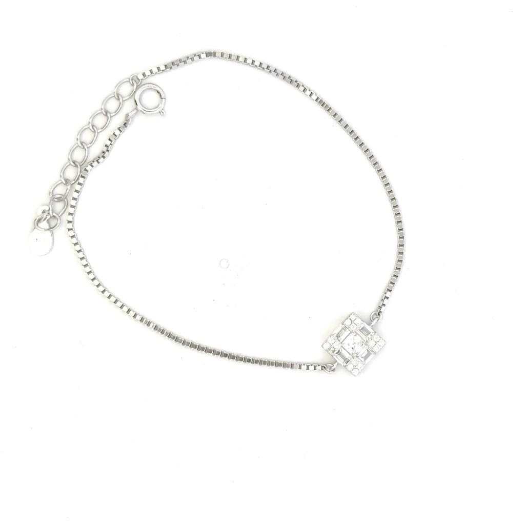 Square CZ Bracelet