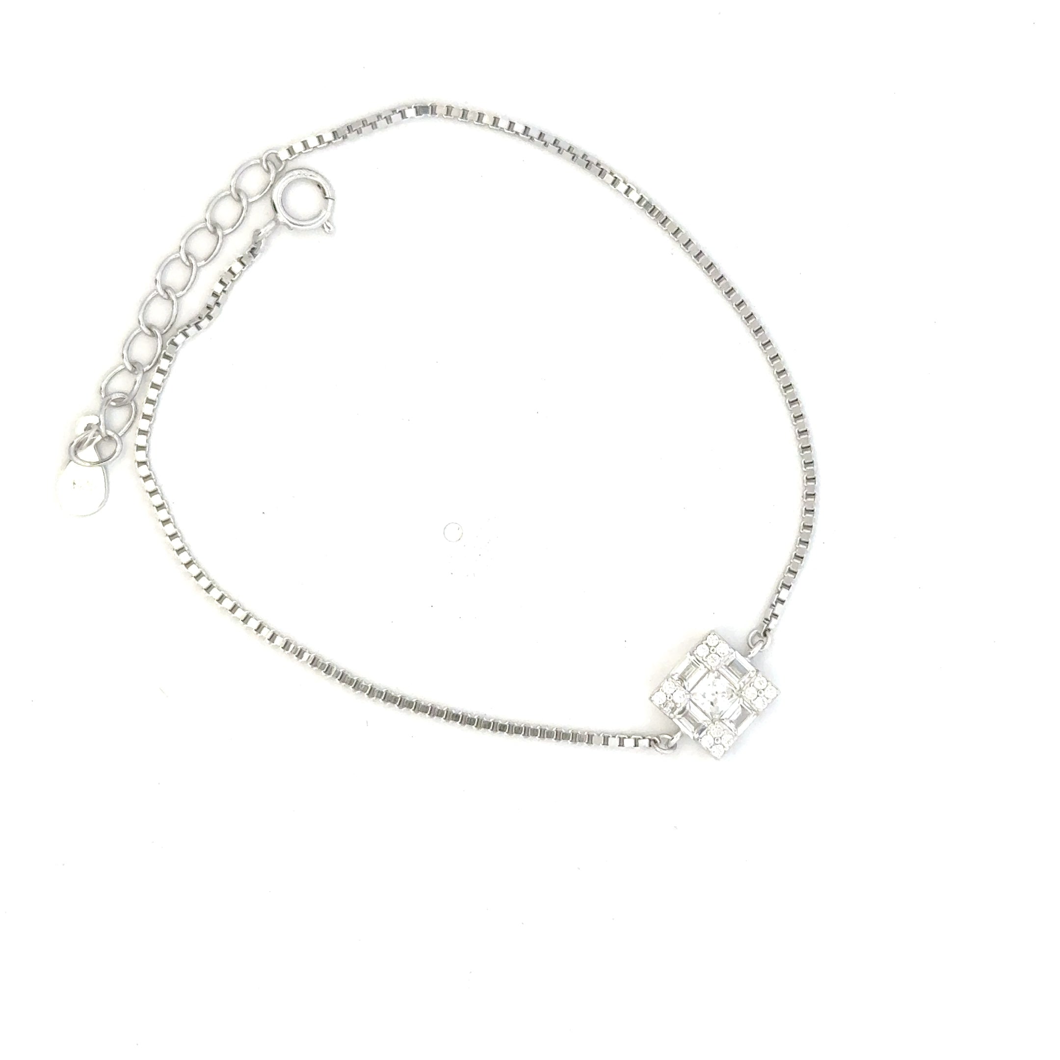 Square CZ Bracelet