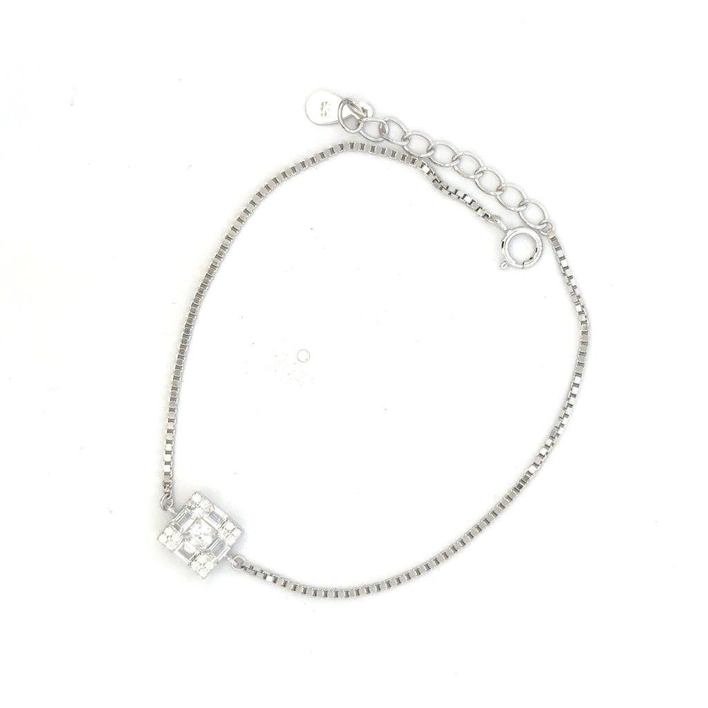 Square CZ Bracelet