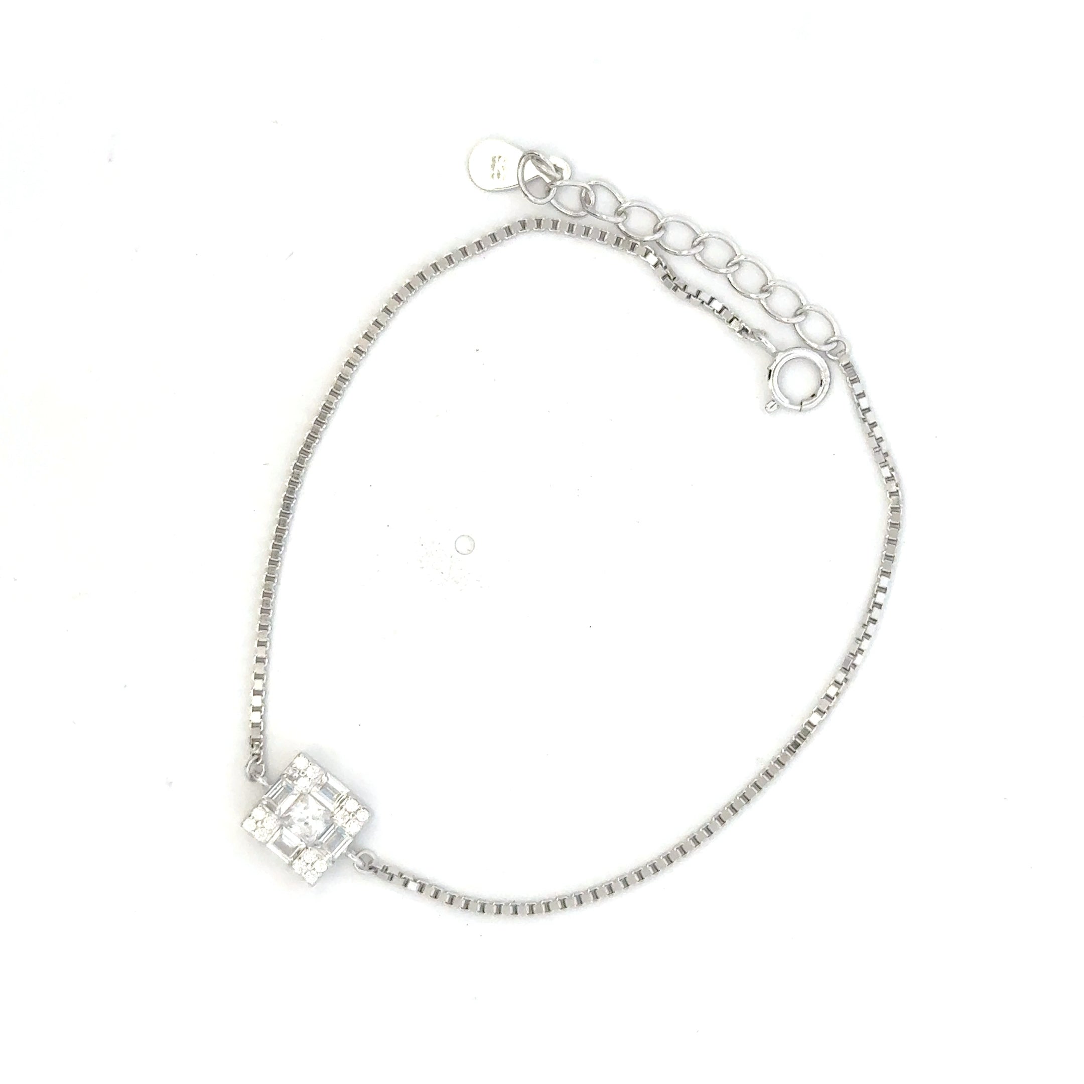 Square CZ Bracelet