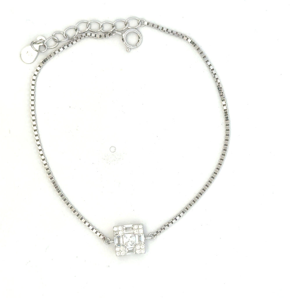 Square CZ Bracelet