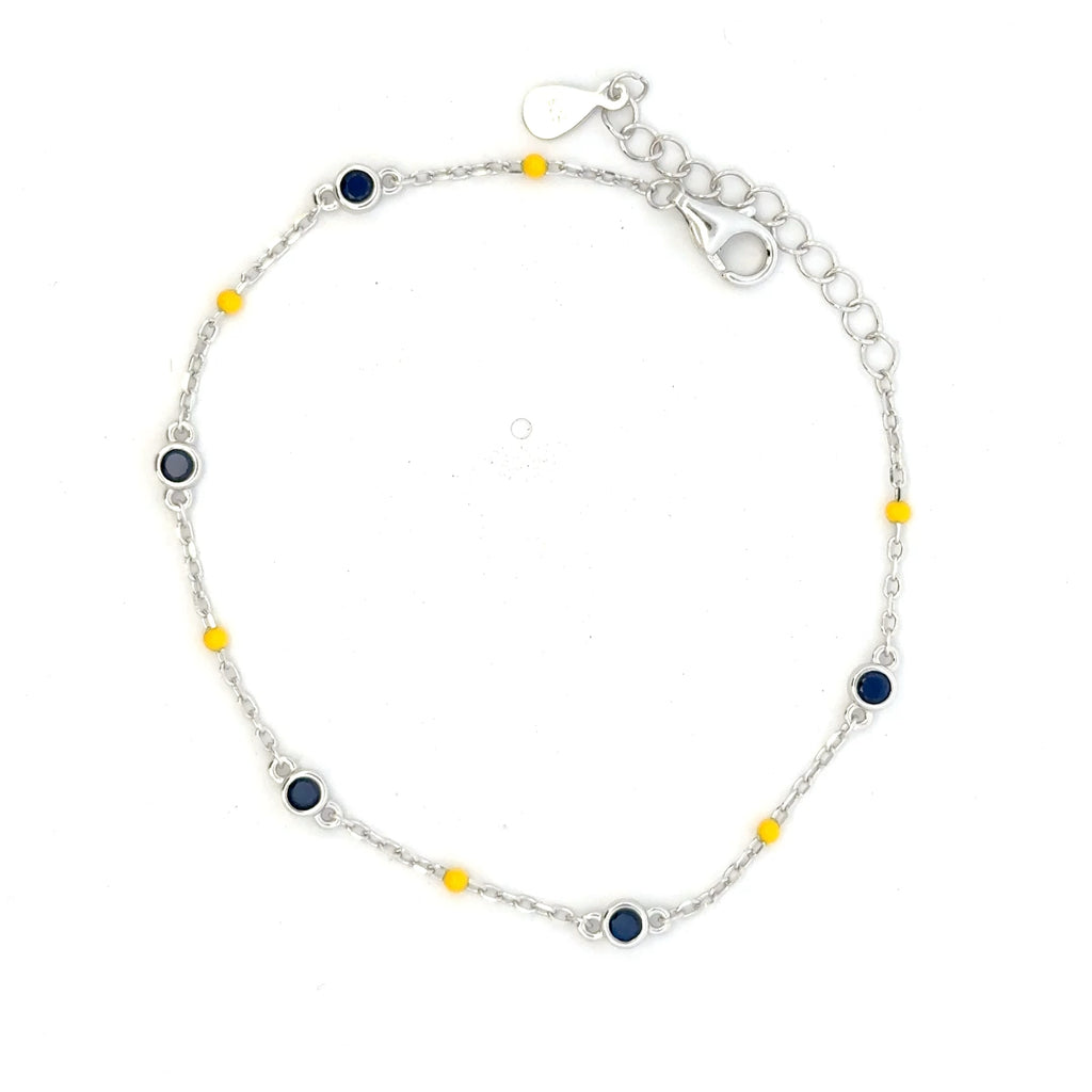 Bluestone Yellow Beeds Bracelets