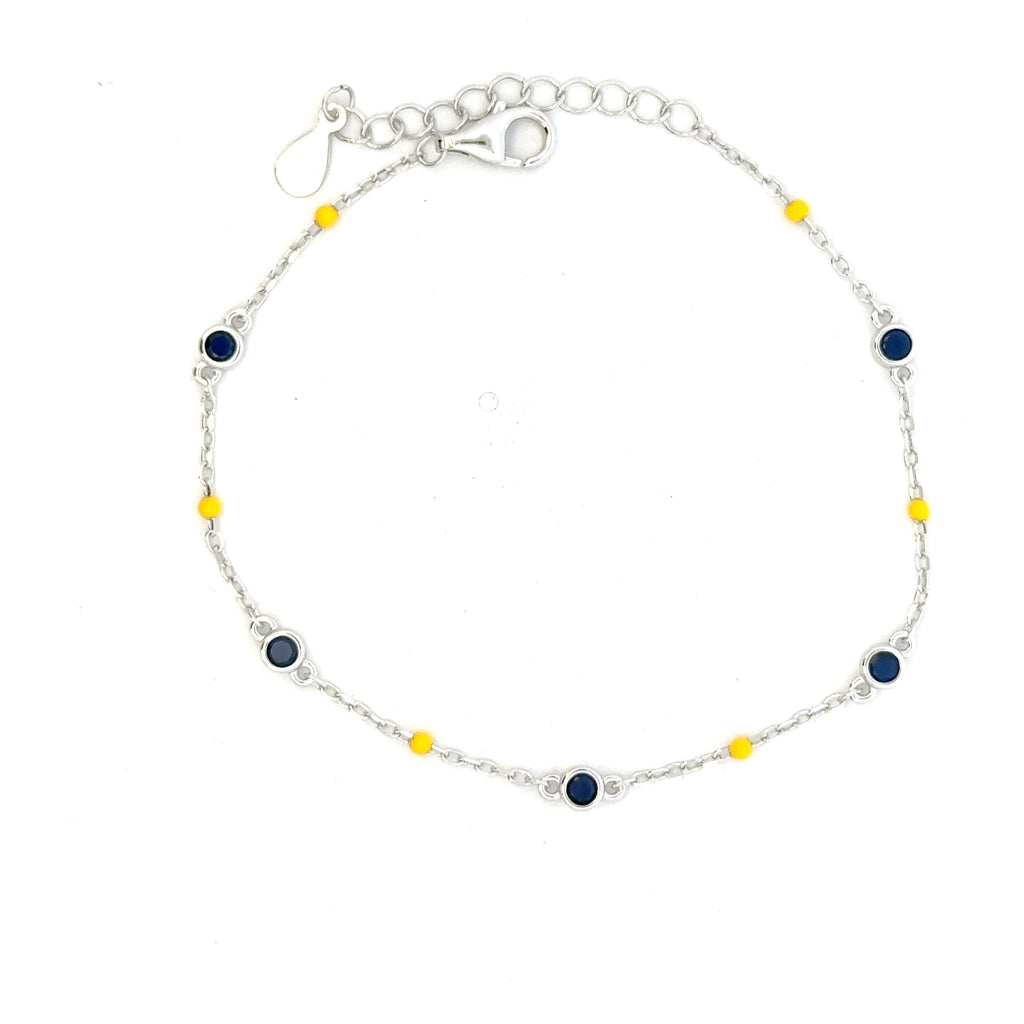 Bluestone Yellow Beeds Bracelets