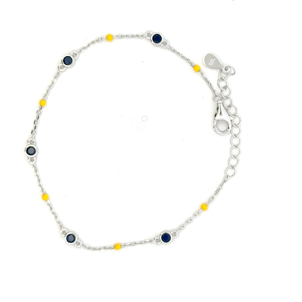 Bluestone Yellow Beeds Bracelets