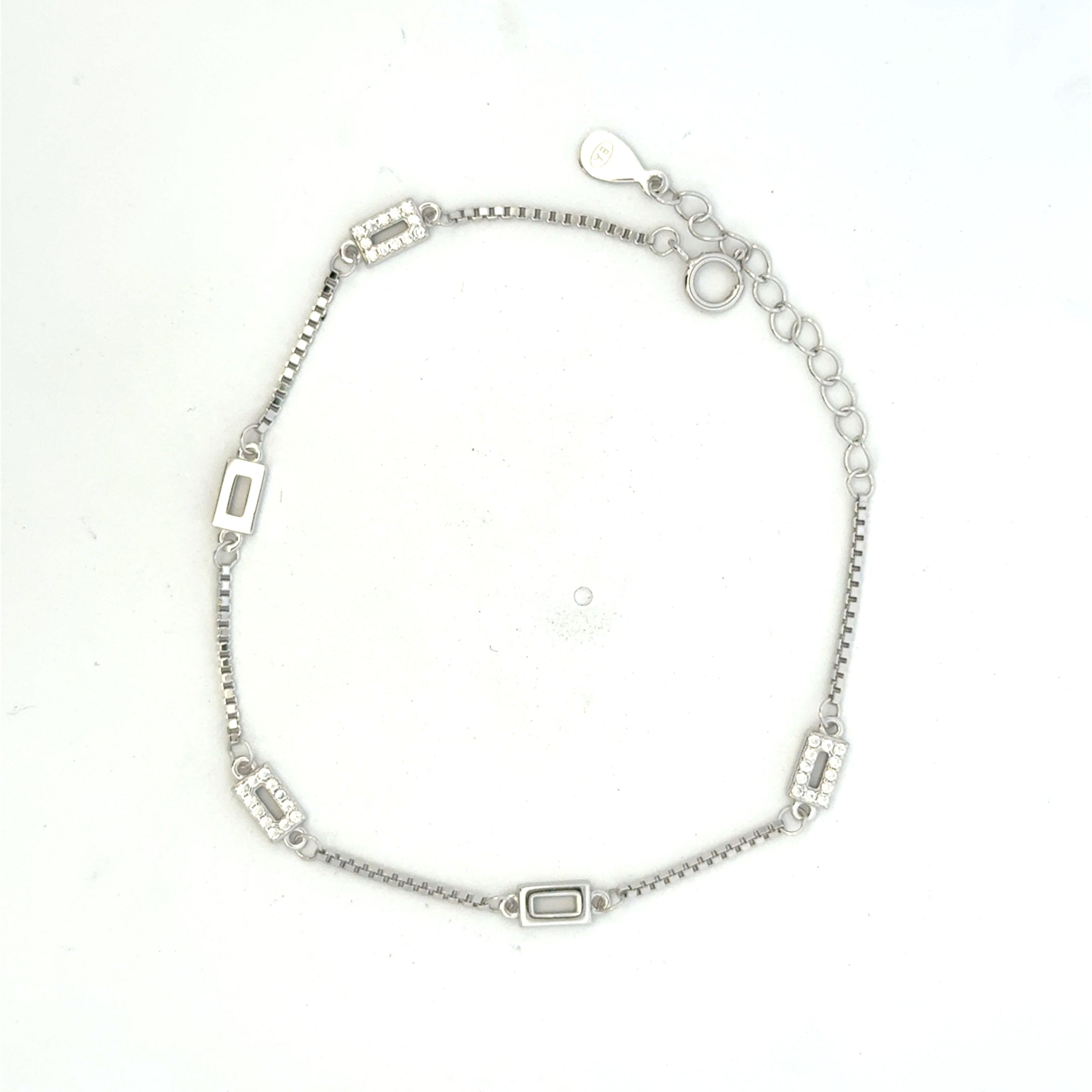 Square CZ Bracelet