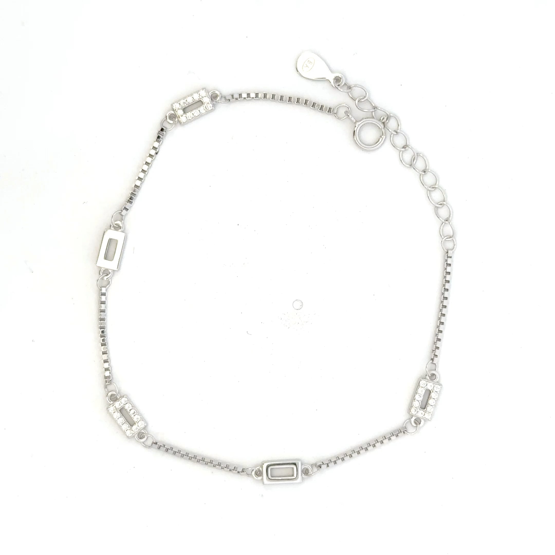 Square CZ Bracelet