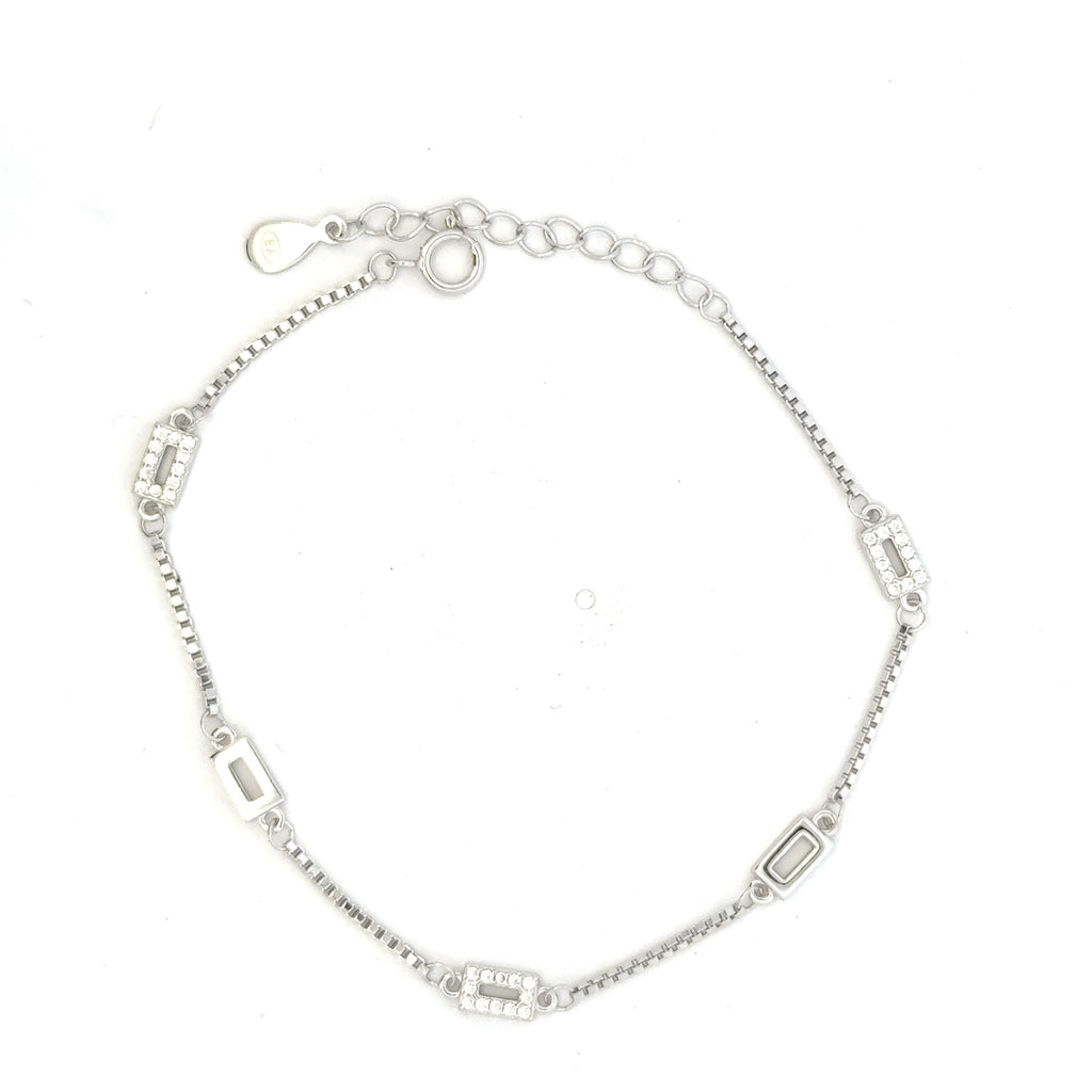 Square CZ Bracelet