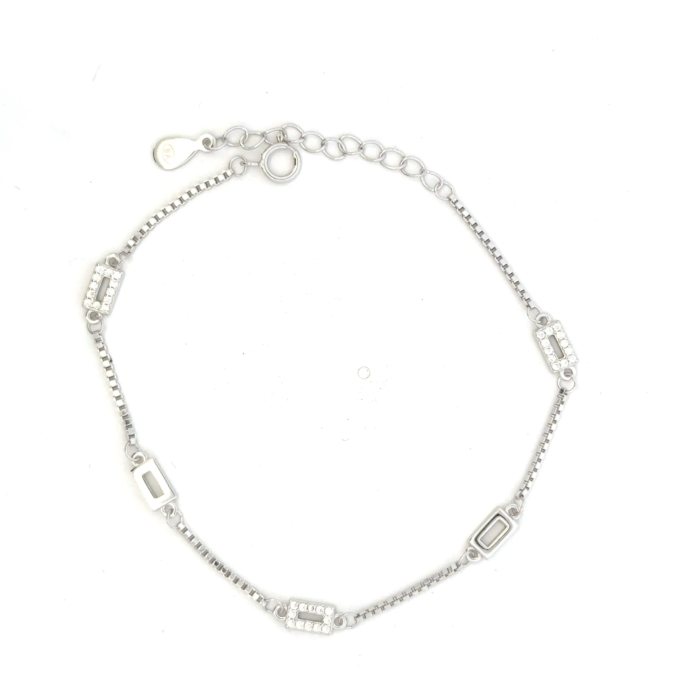Square CZ Bracelet