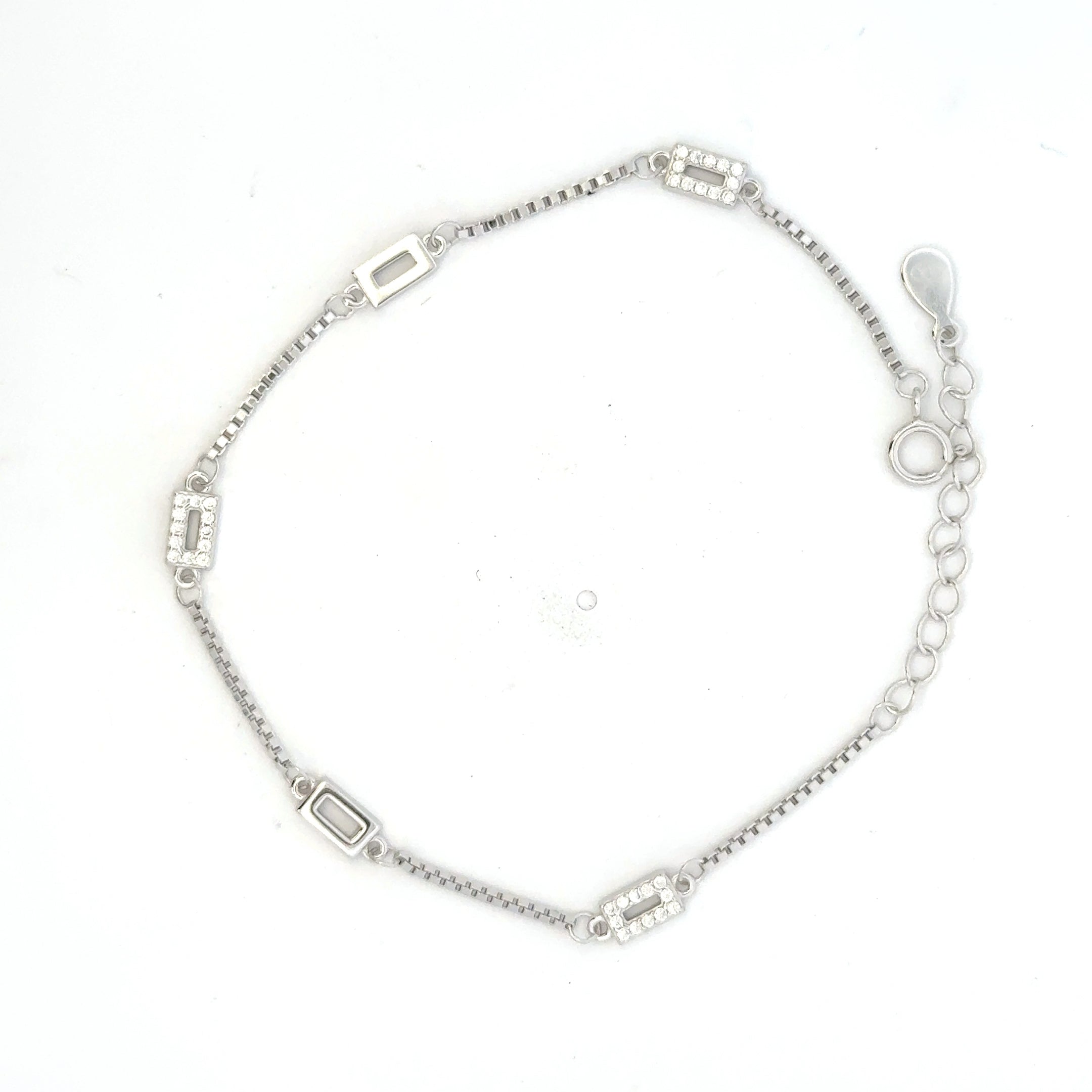 Square CZ Bracelet